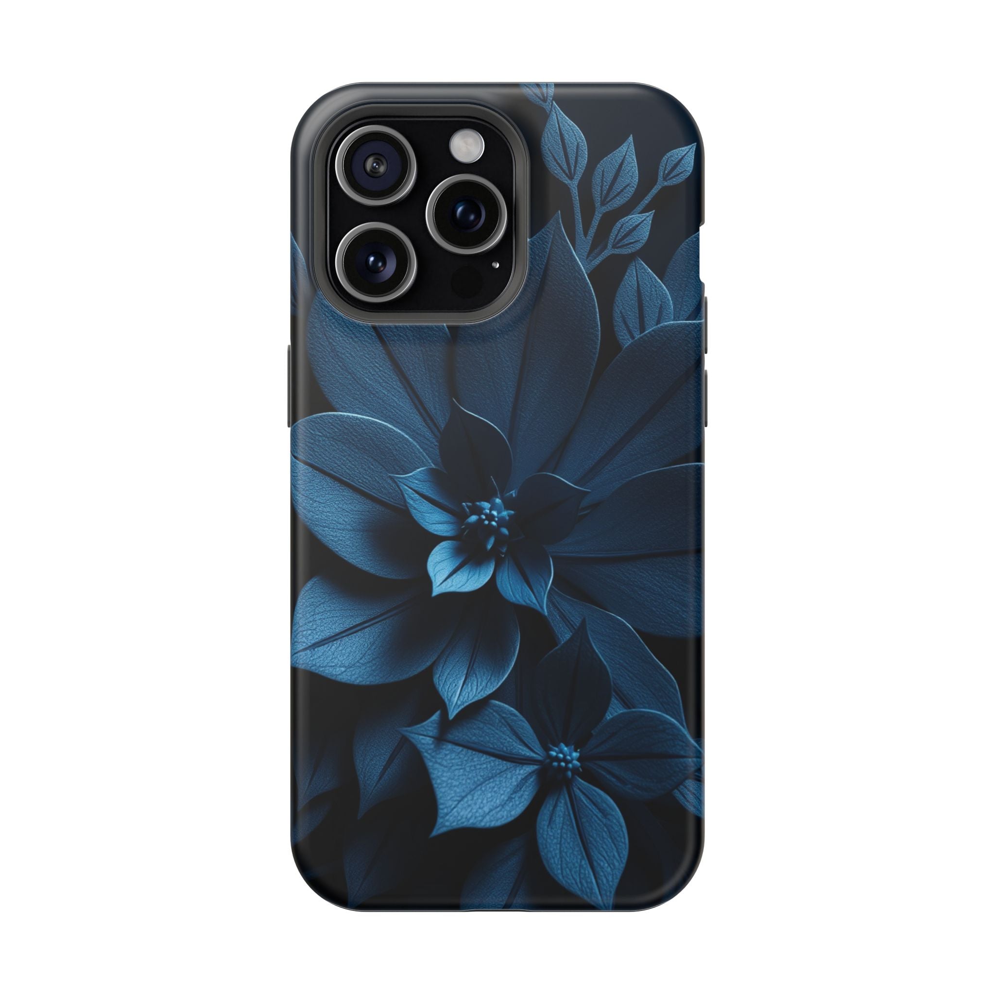 iPhone Midnight Blue And Silver Floral Dark Academia iPhone Slim · iPhone Case