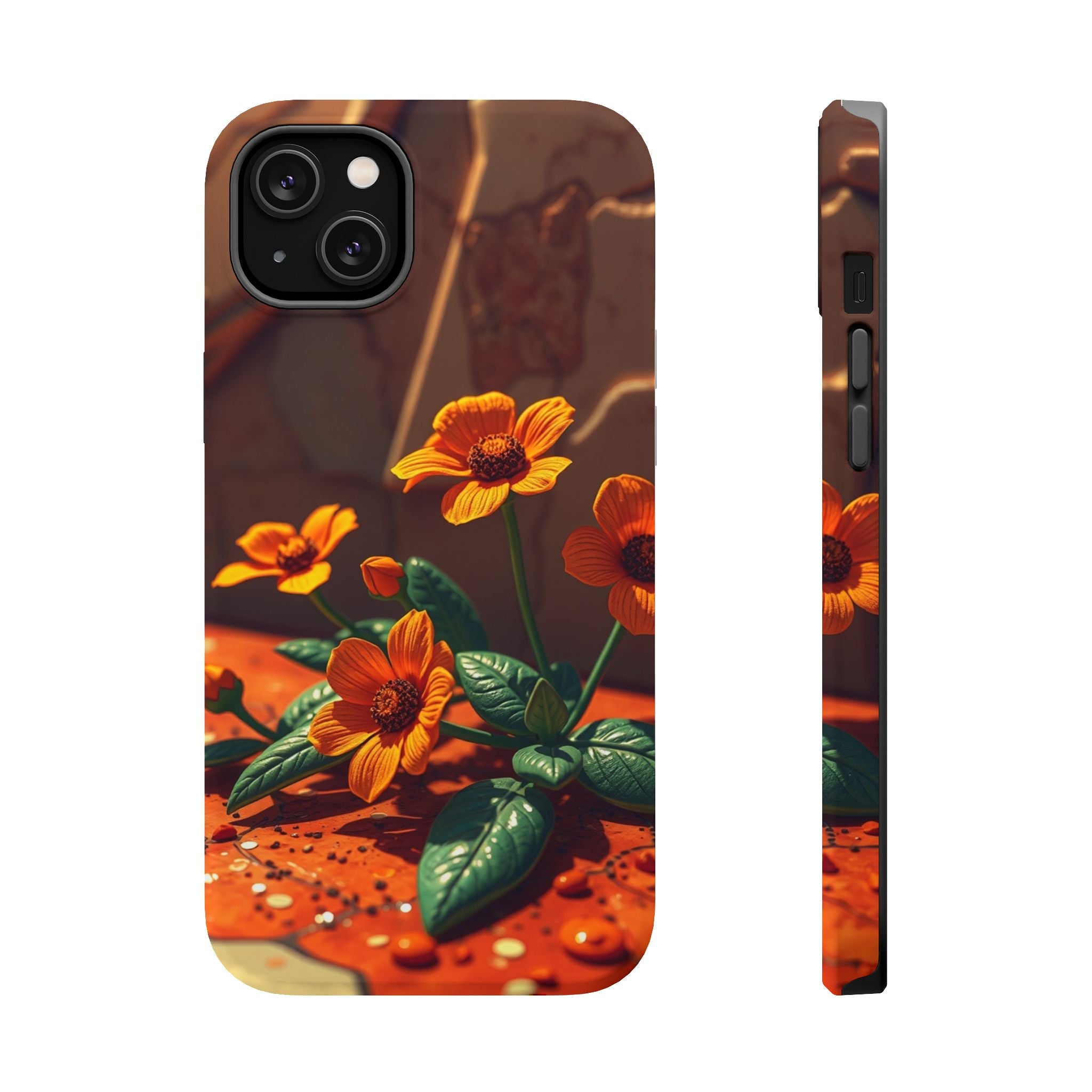 iPhone Floral Terrazzo Bold Art Slim Everyday Designer Case · iPhone Case