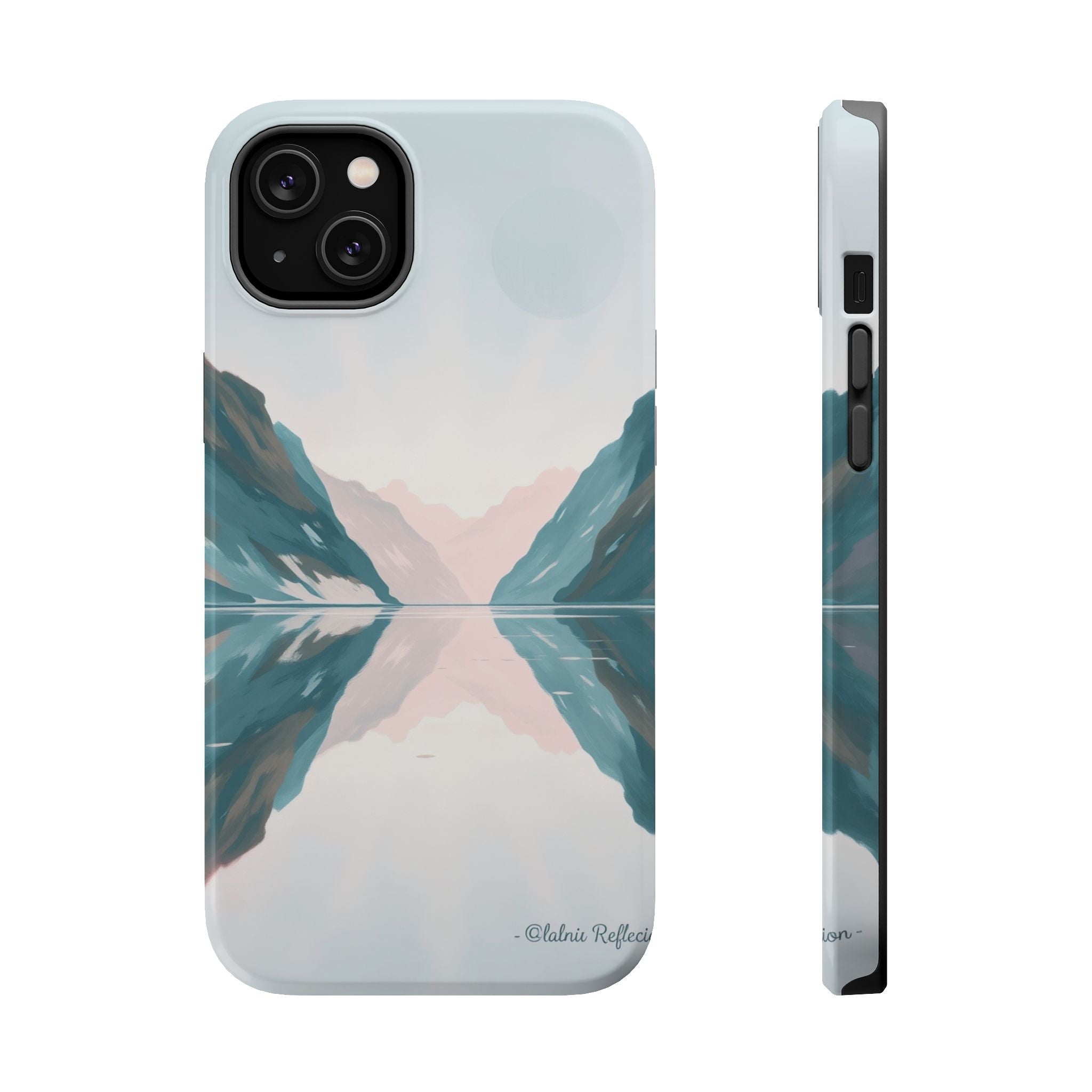 iPhone Fjord Reflection Oil Painting Impressionist iPhone Artistic · iPhone Case