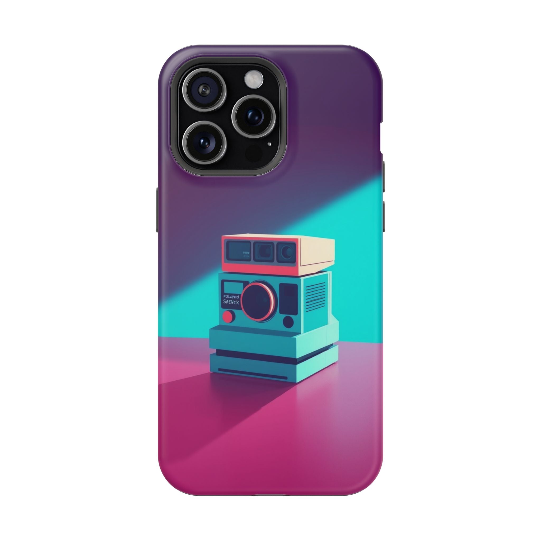 iPhone Polaroid Stack Memory Pop Art Bold Slim Everyday Designer Case · iPhone C