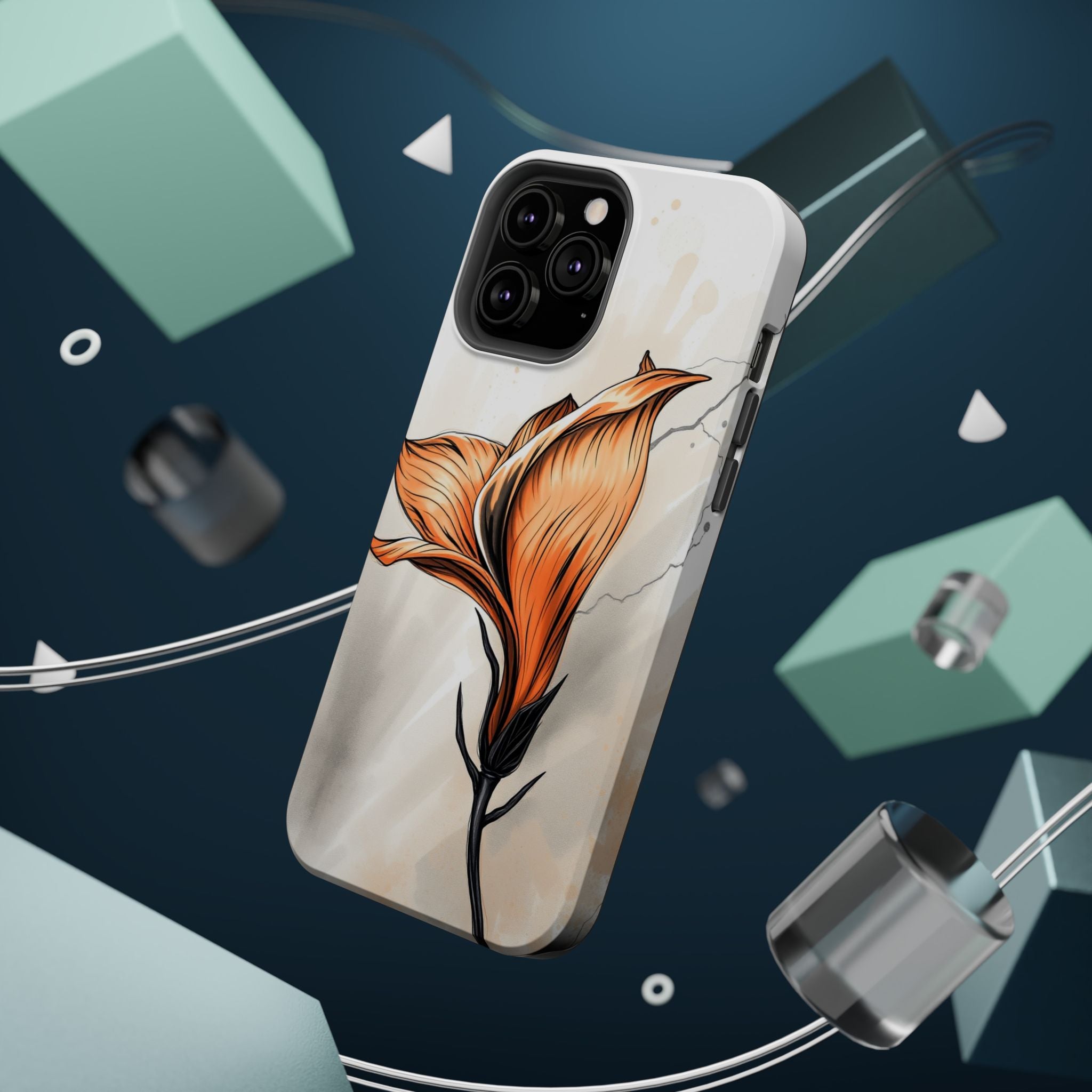 iPhone Dreamy Petal Storm Design Bold Modern Everyday Snap Case · iPhone Case