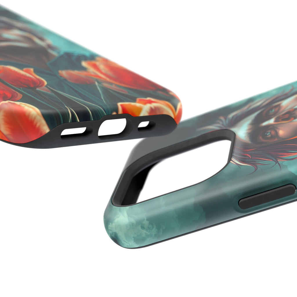 iPhone Tulip Row Electric Art Slim Everyday Designer Case · iPhone Case