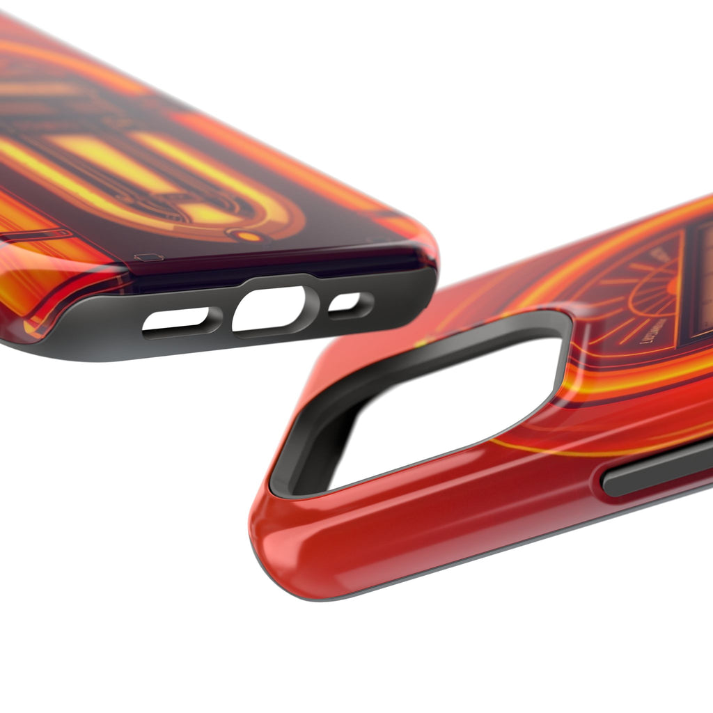 iPhone Jukebox Glow Neon Cyberpunk Bold Modern Everyday Snap Case · iPhone Case
