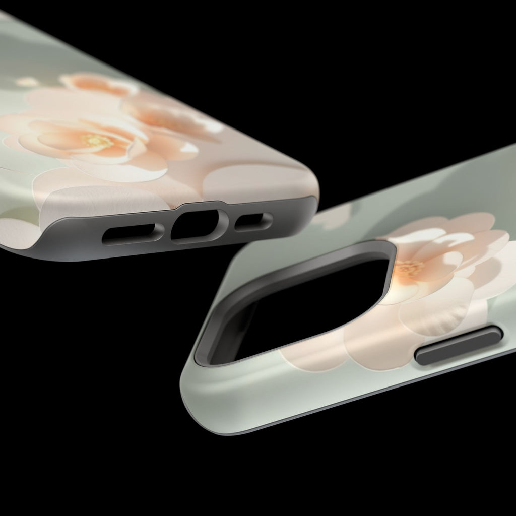 iPhone Sage And Ivory Pastel Floral Cloud Slim iPhone Everyday Designer · iPhone