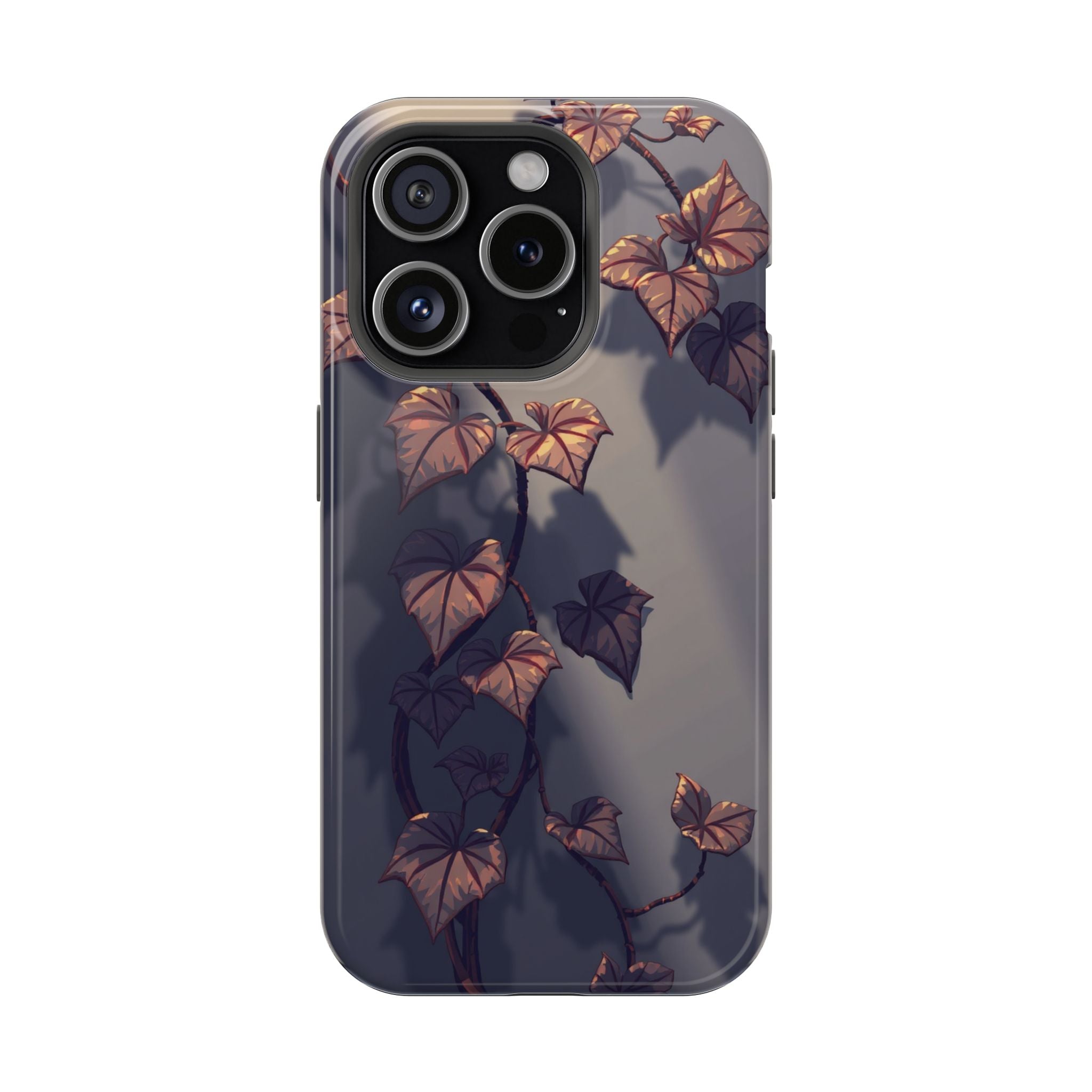 iPhone Charcoal And Copper Art Nouveau Vine Soft iPhone 13 Finish · iPhone Case