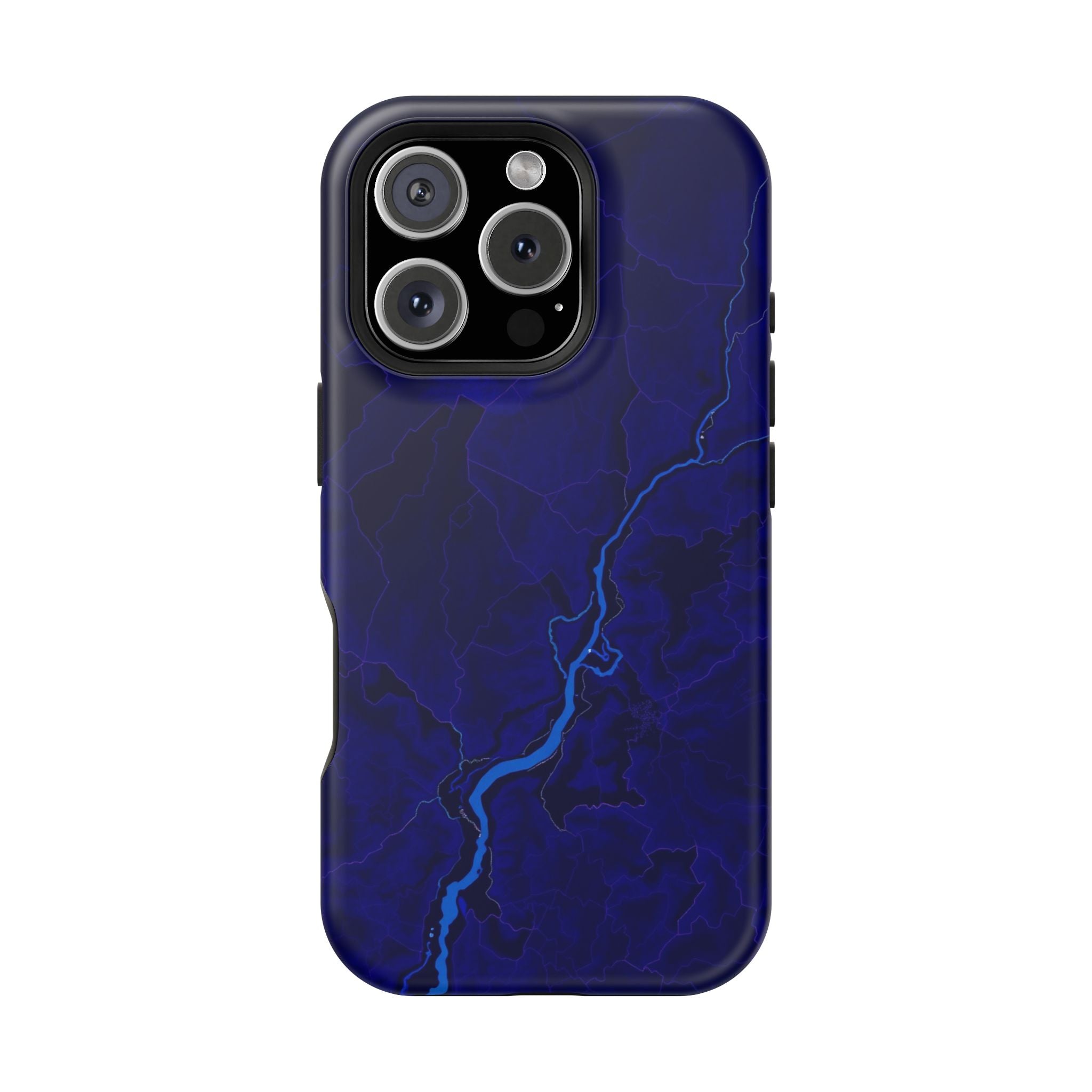 iPhone Thermal Map Dark Gothic Ink Bold Modern Everyday Snap Case · iPhone Case