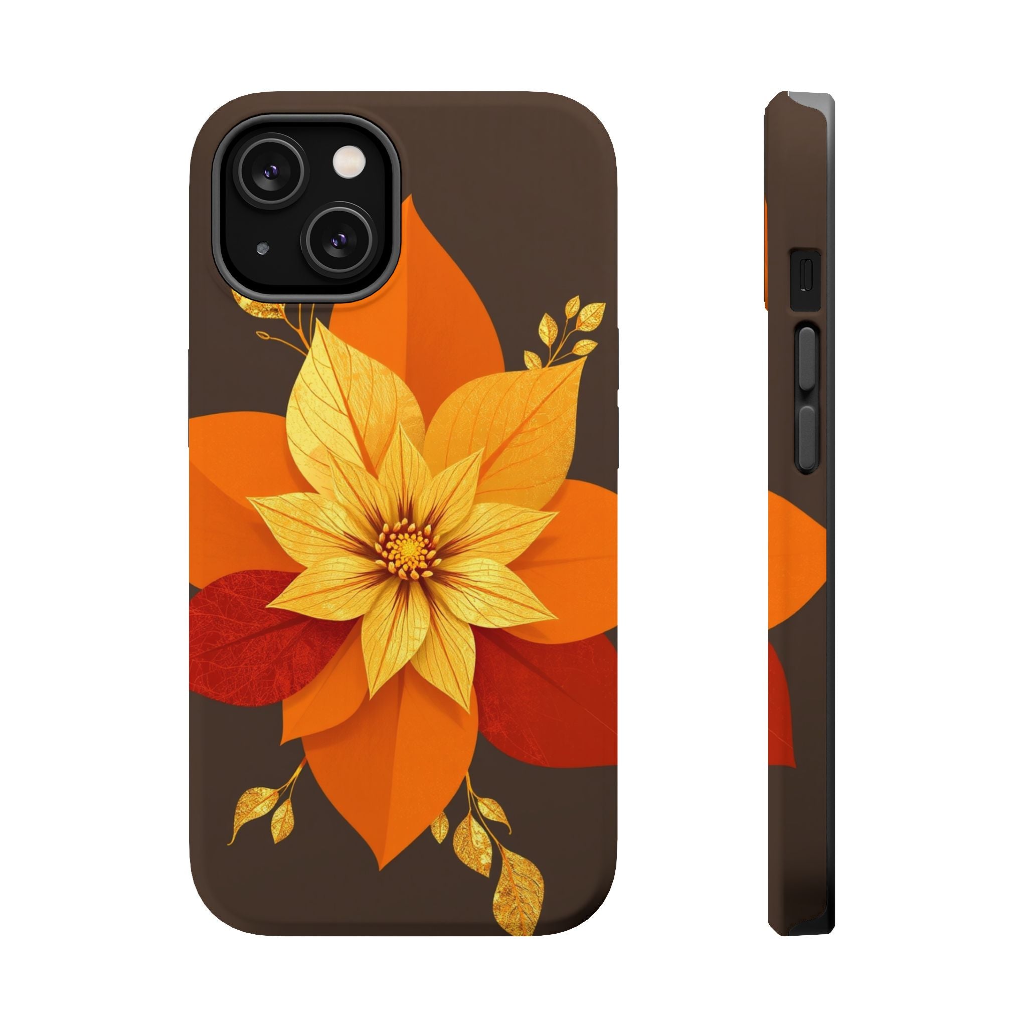 iPhone Floral Gold Foil Abstract Geometric Slim iPhone Everyday · iPhone Case