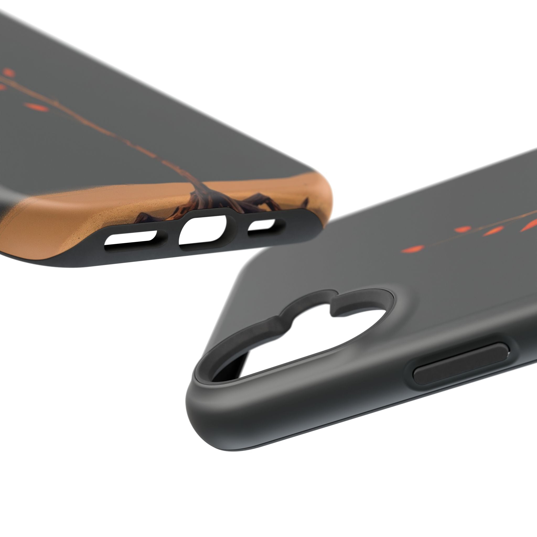 iPhone Burnt Orange And Sand Minimalist Stem Slim iPhone Everyday · iPhone Case