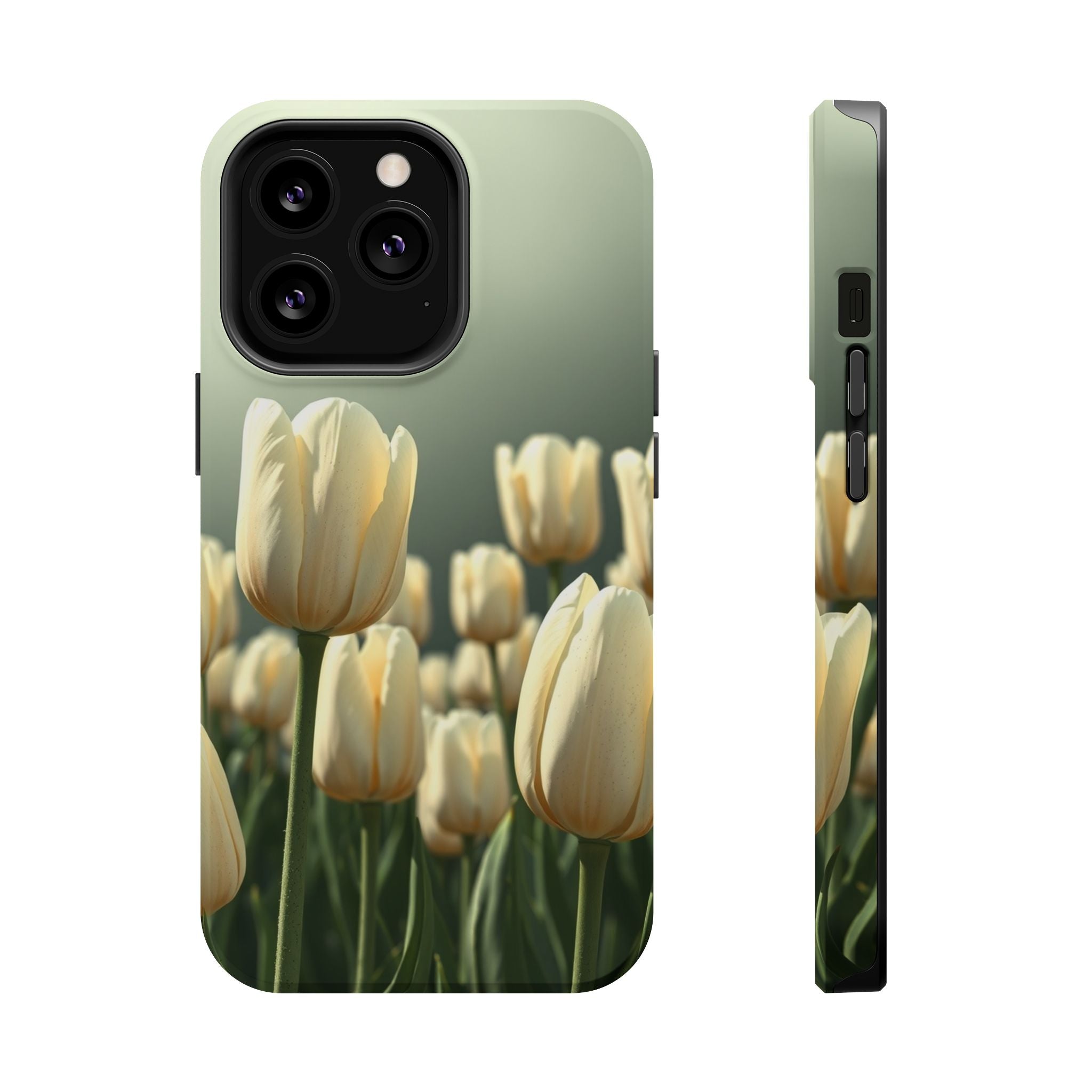 iPhone Tulip Row Serene Design Slim Everyday Designer Case · iPhone Case