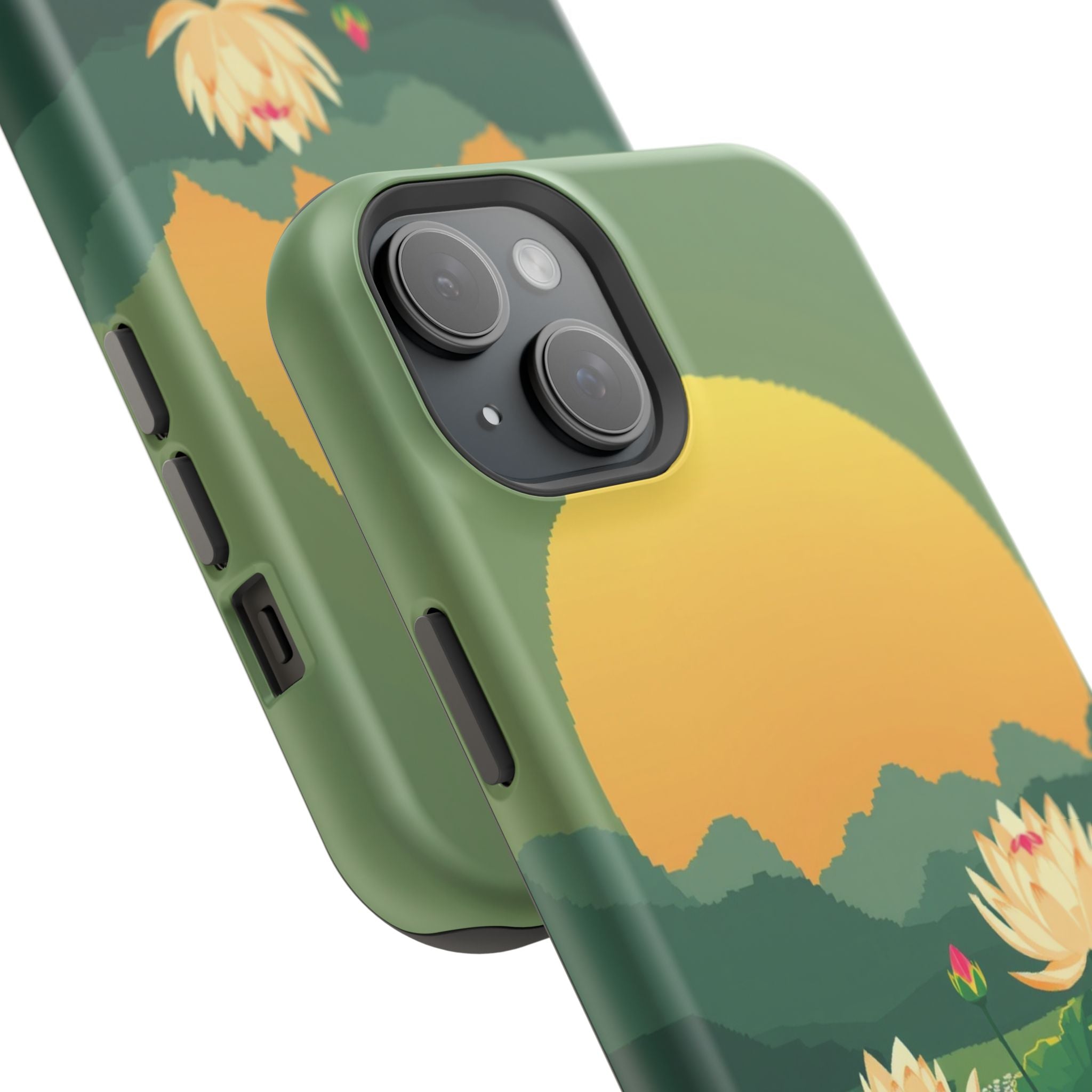 iPhone Lotus Pond Enchanted Art Slim Everyday Designer Case · iPhone Case