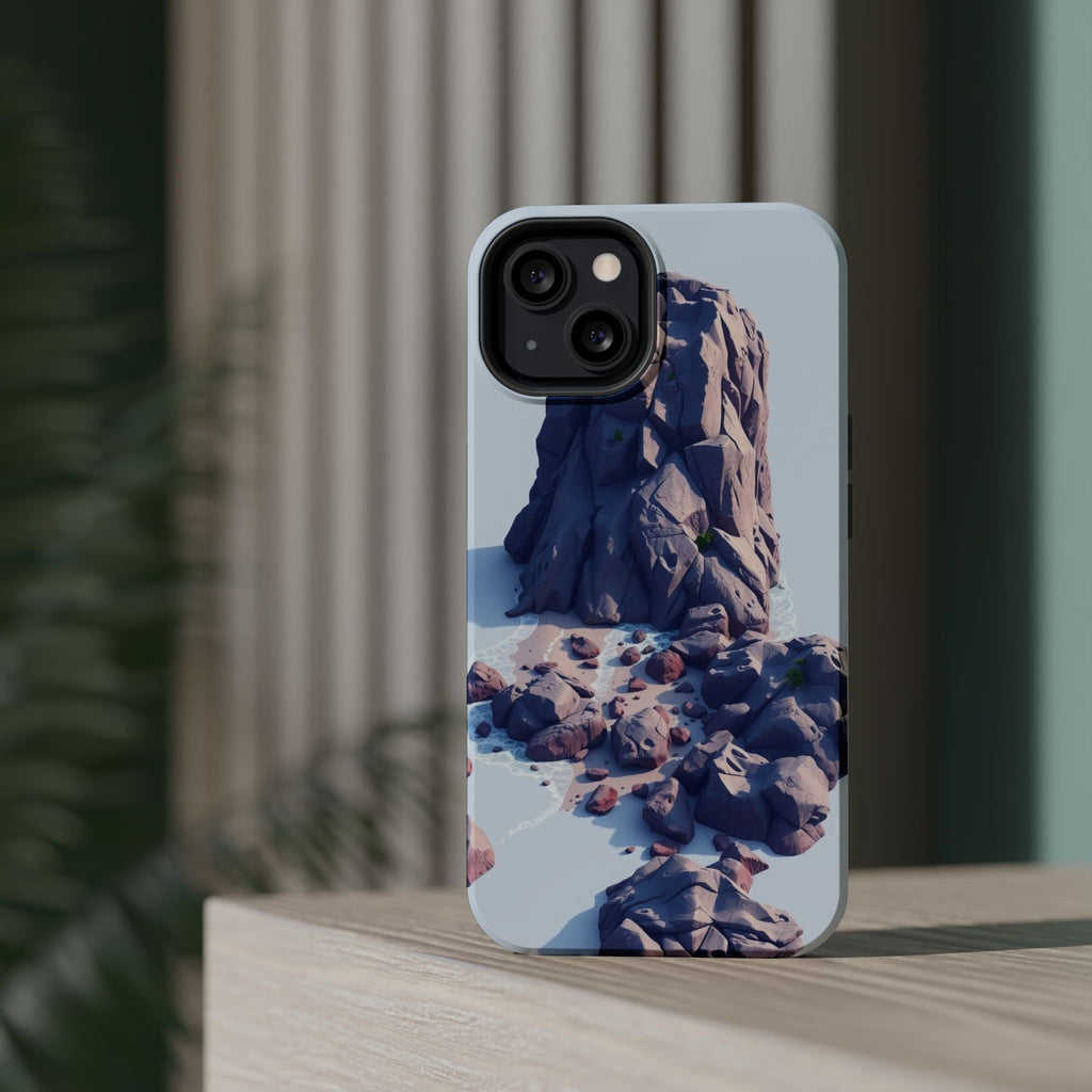 iPhone Indigo And Violet Pebble Beach Slim Everyday Designer Case · iPhone Case