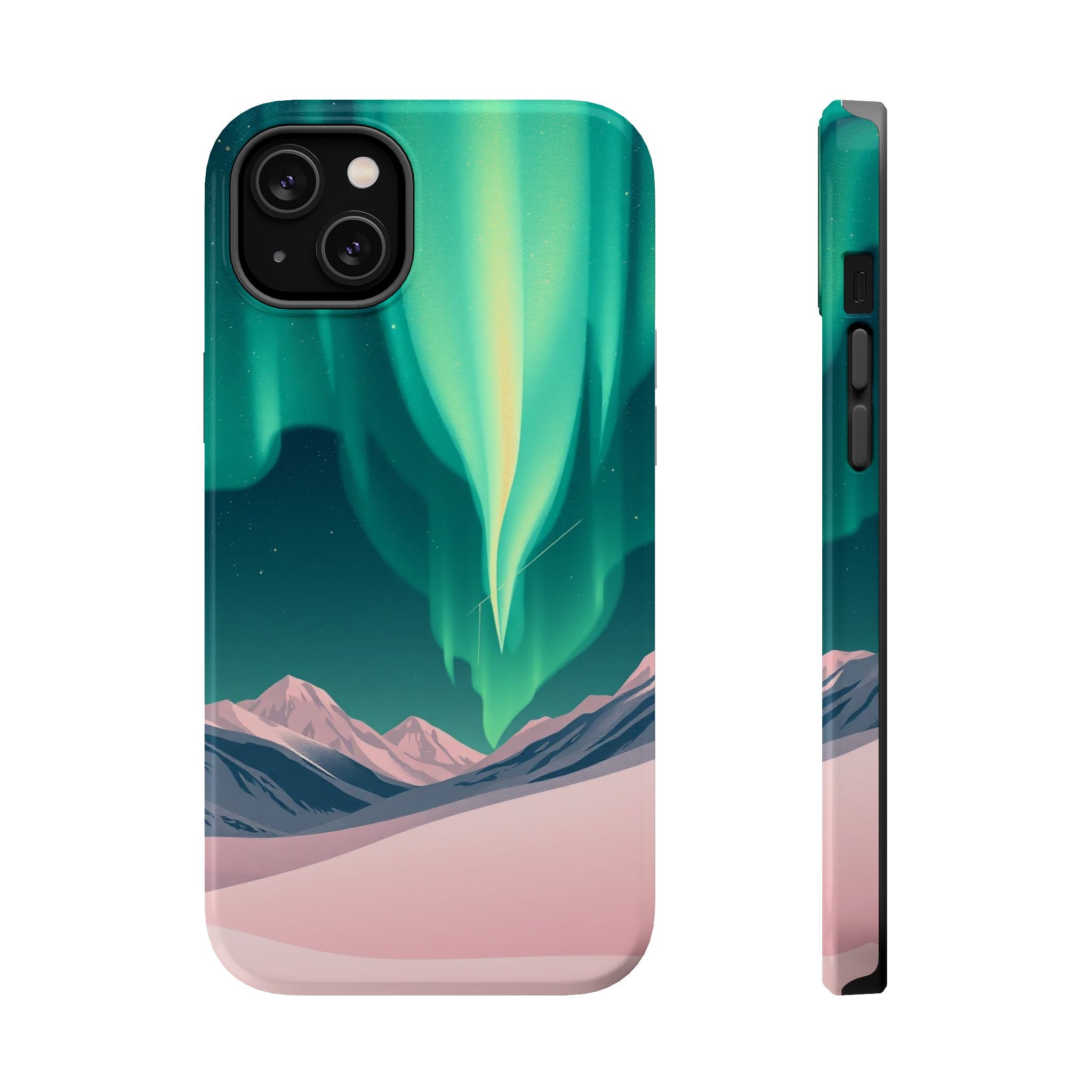 iPhone Mint And Blush Northern Lights Slim Everyday iPhone 14 Designer · iPhone