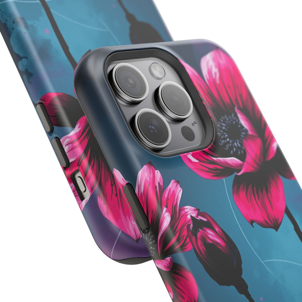 iPhone Floral Ink Wash Bold Art Slim Everyday Designer Case · iPhone Case