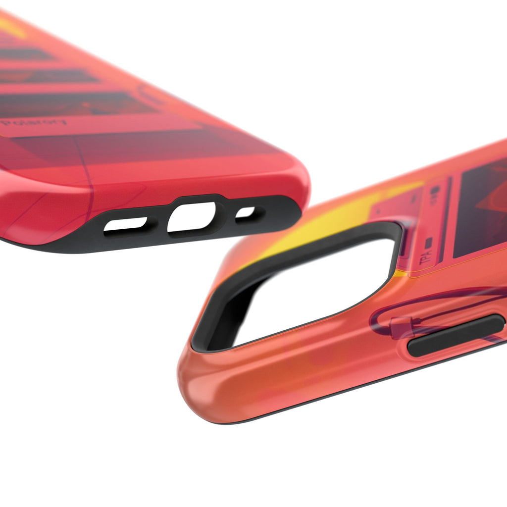 iPhone Polaroid Stack Memory Neon Cyberpunk Slim Everyday Designer Case · iPhone