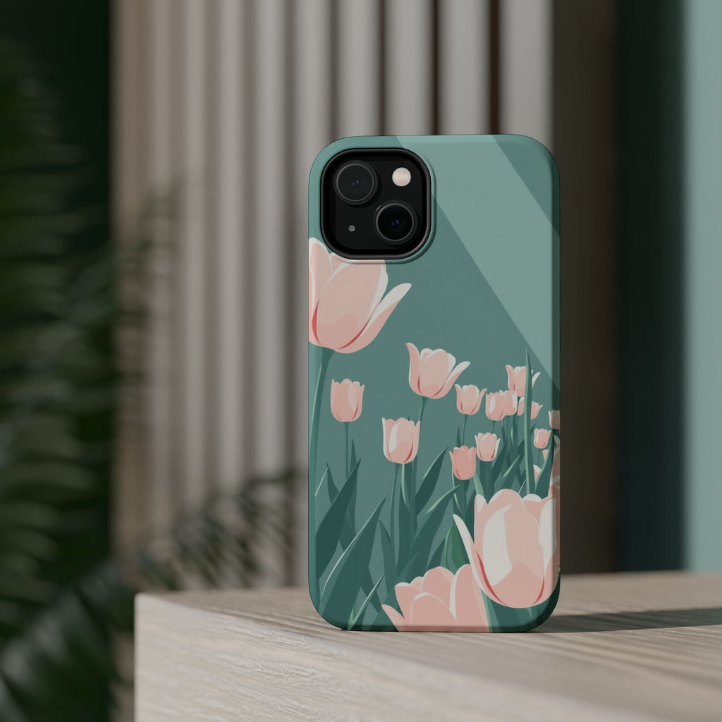 iPhone Tulip Row Enchanted Art Slim Everyday Designer Case · iPhone Case