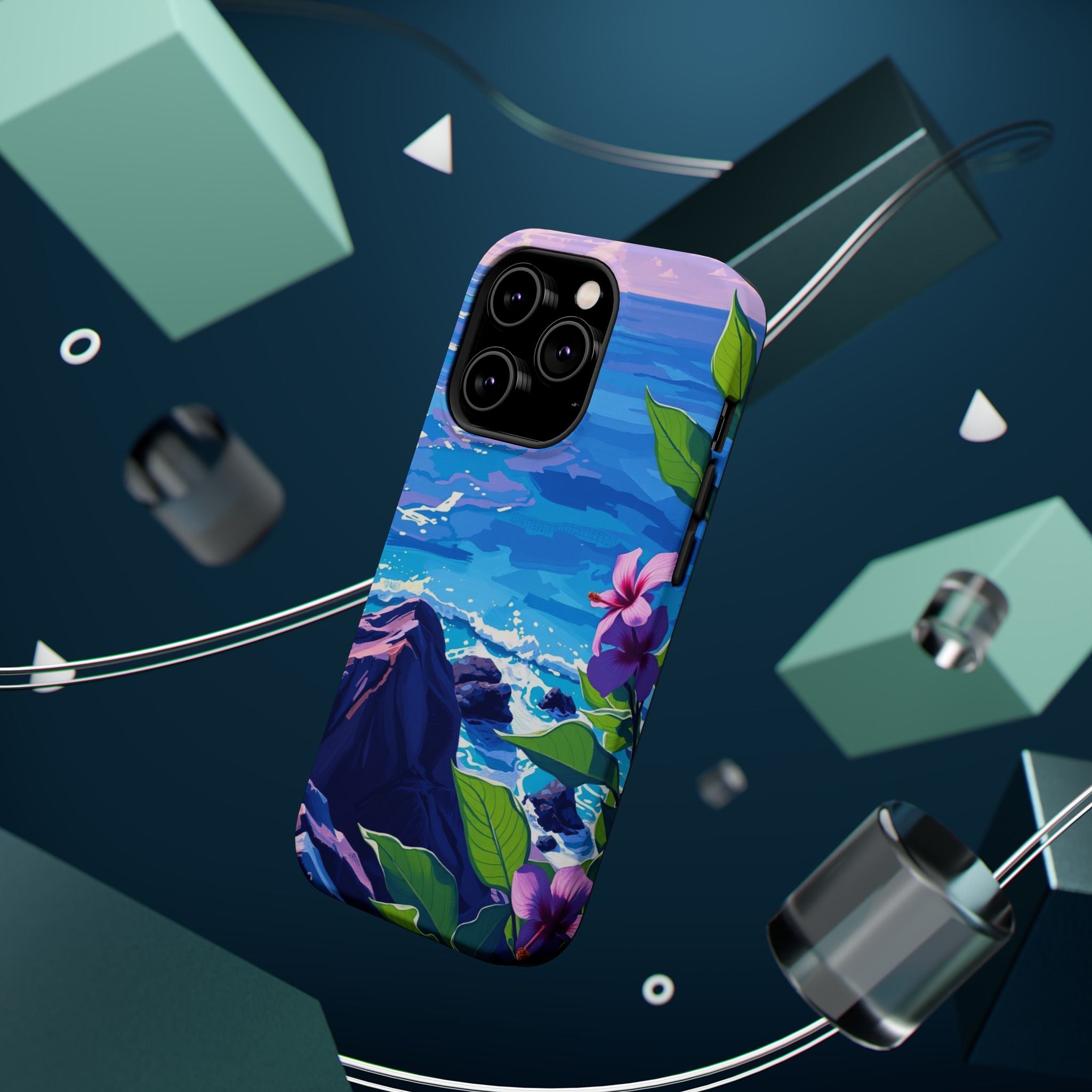 iPhone Hibiscus Coast Enchanted Art Slim Everyday Designer Case · iPhone Case