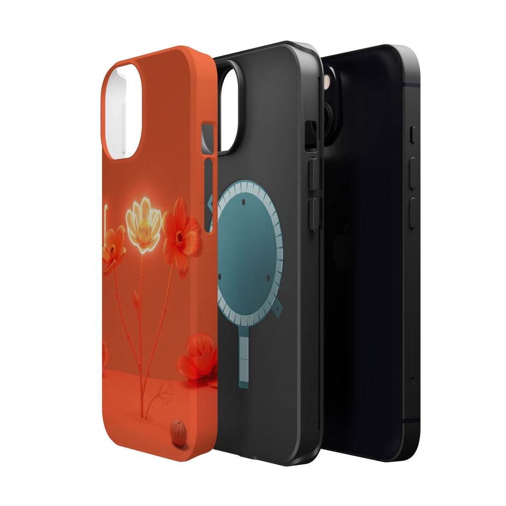 iPhone Neon Floral Enchanted Art Bold Modern Everyday Snap Case · iPhone Case