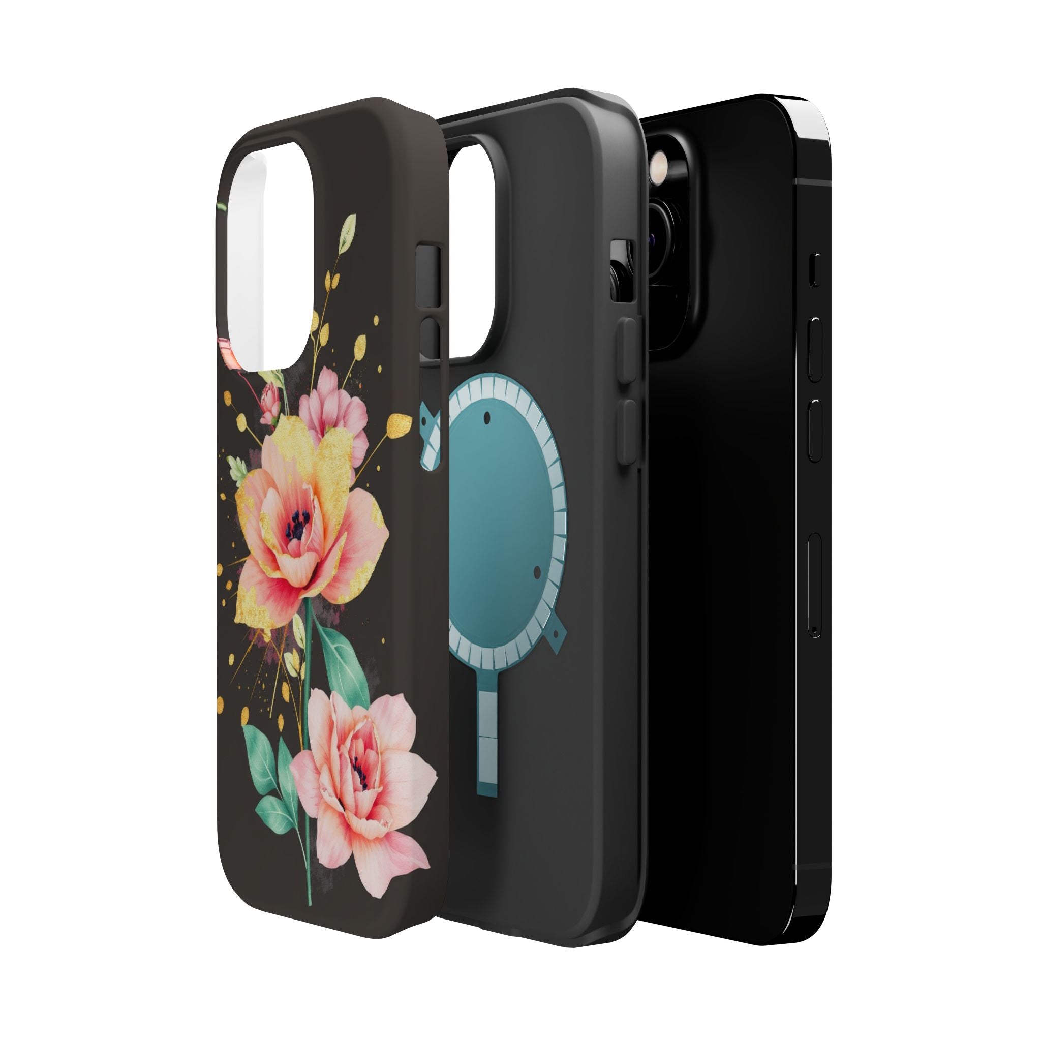 iPhone Earthy Floral Watercolor Splash Design Clean iPhone 14 Minimal · iPhone C