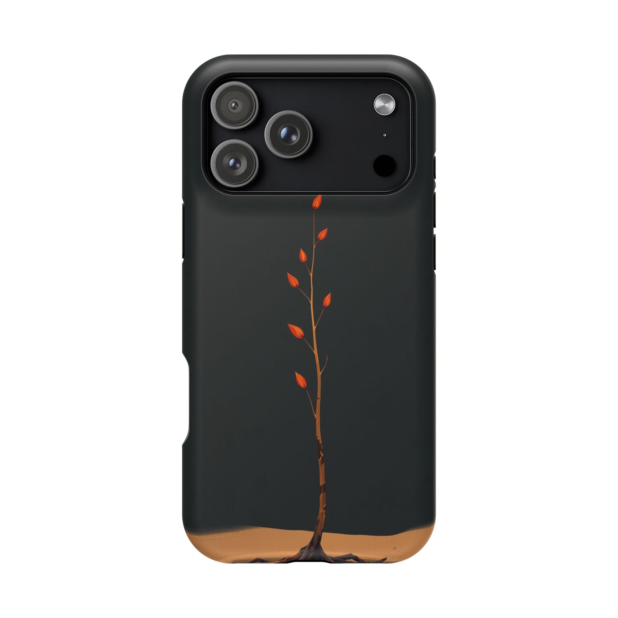 iPhone Burnt Orange And Sand Minimalist Stem Slim iPhone Everyday · iPhone Case