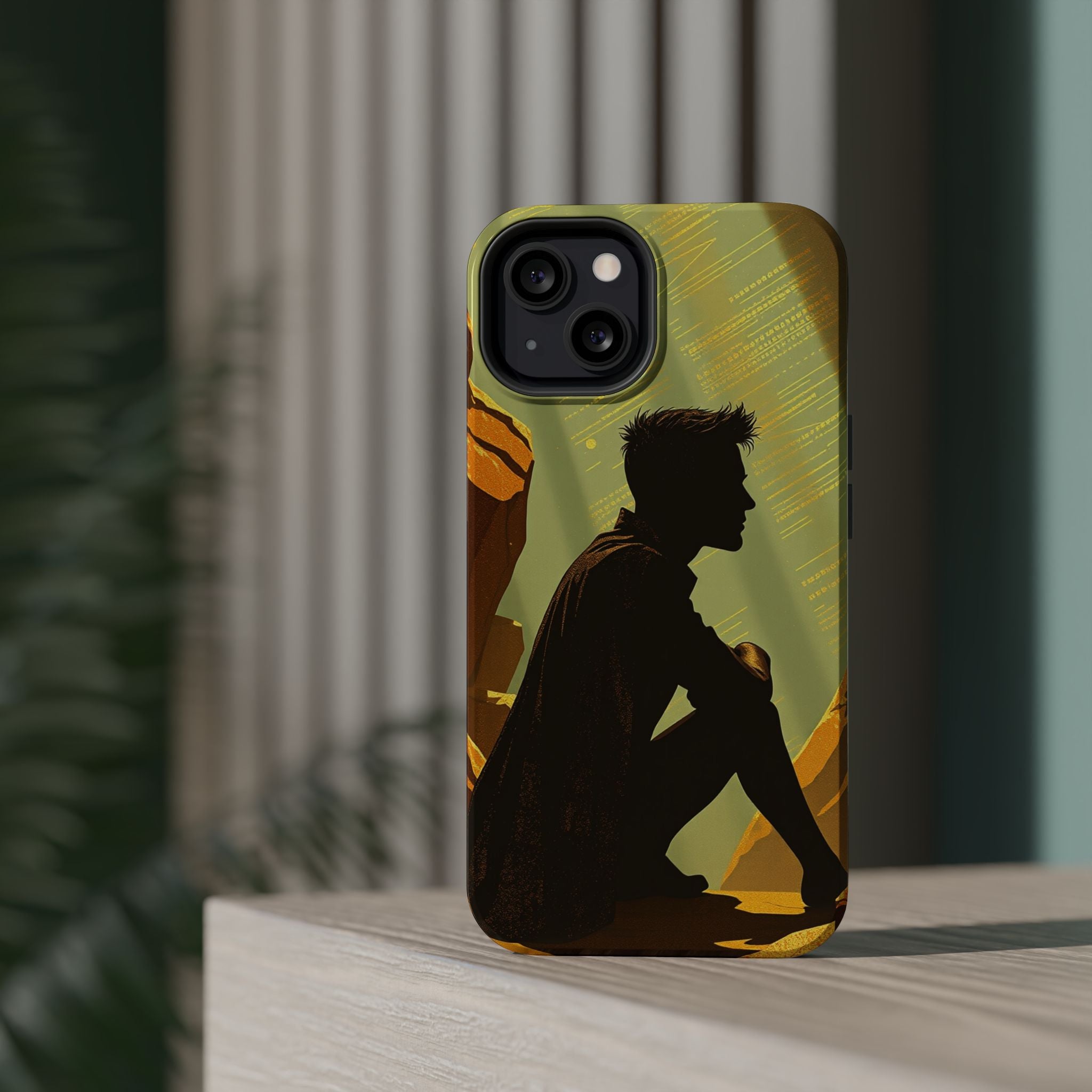 iPhone Mustard And Rust Overthinking Again Slim Everyday Designer Case · iPhone