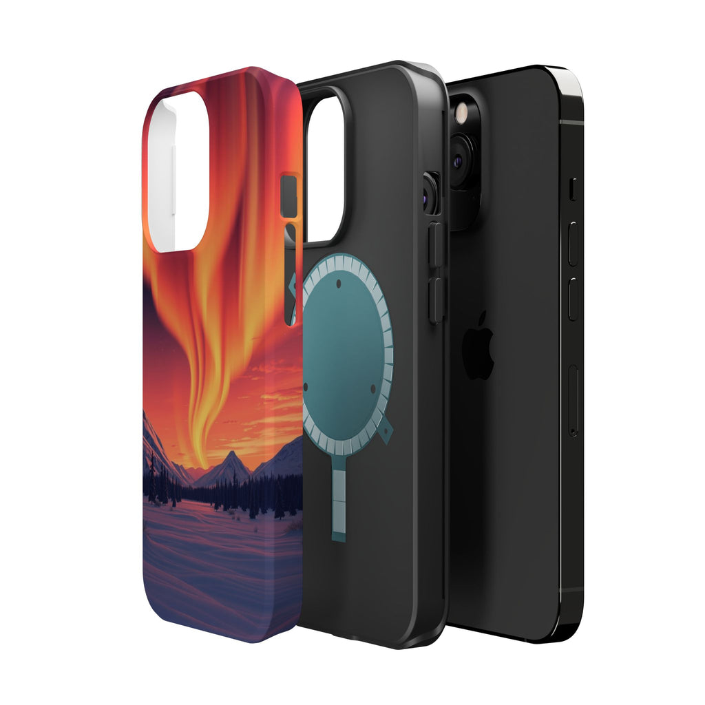 iPhone Sunset Amber And Peach Northern Lights Slim iPhone Everyday · iPhone Case