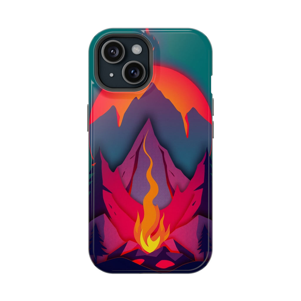iPhone Cyan And Magenta Wildfire Glow Slim Everyday iPhone 12 Designer · iPhone