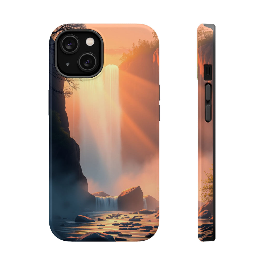 iPhone Waterfall Mist Bold Art 17 Bold Modern Everyday Snap Case · iPhone Case