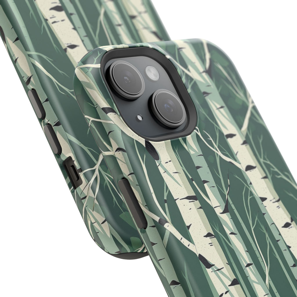 iPhone Birch Grove Abstract Geometric Slim Everyday Designer Case · iPhone Case