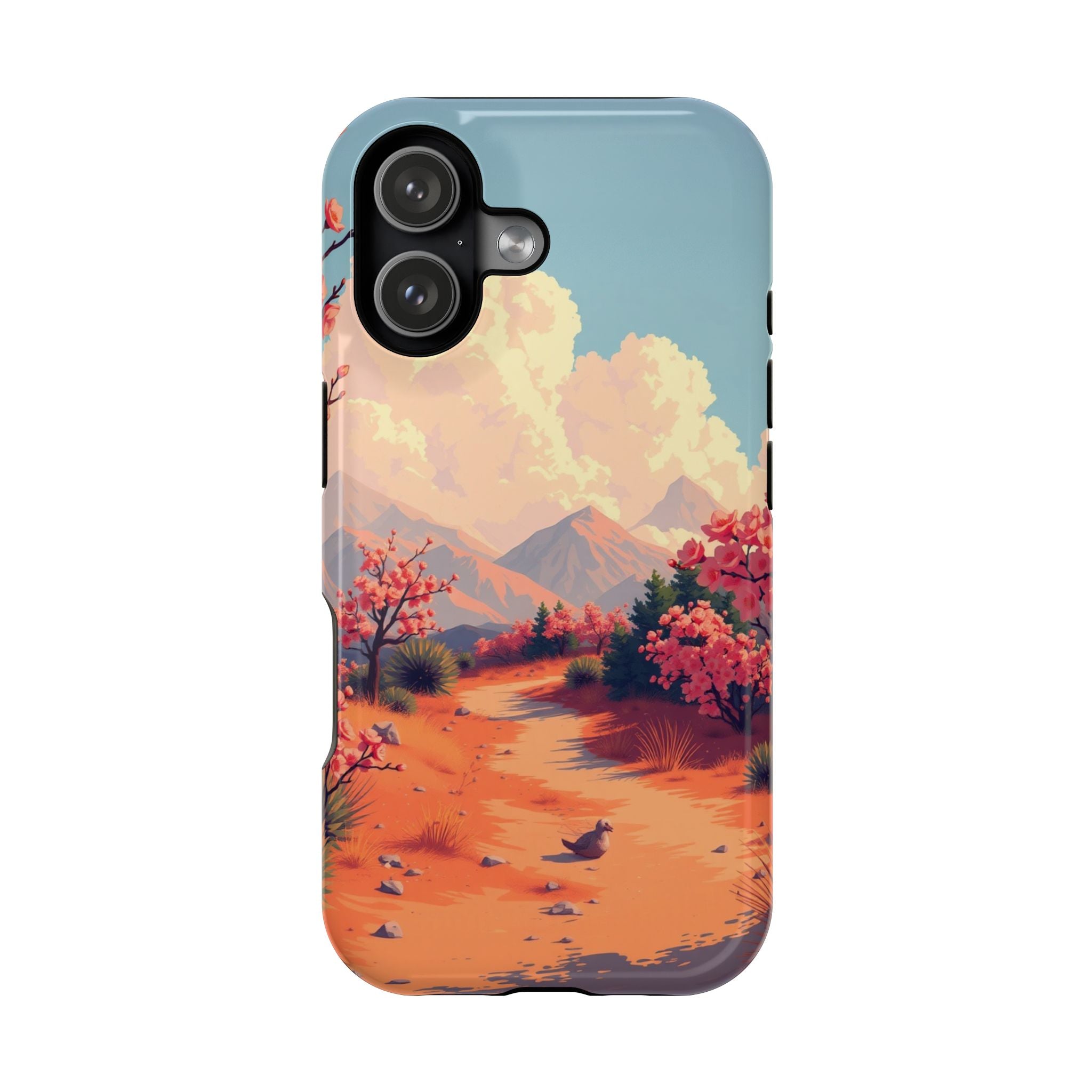iPhone Burnt Orange And Sand Blossom Trail Slim iPhone Everyday · iPhone Case