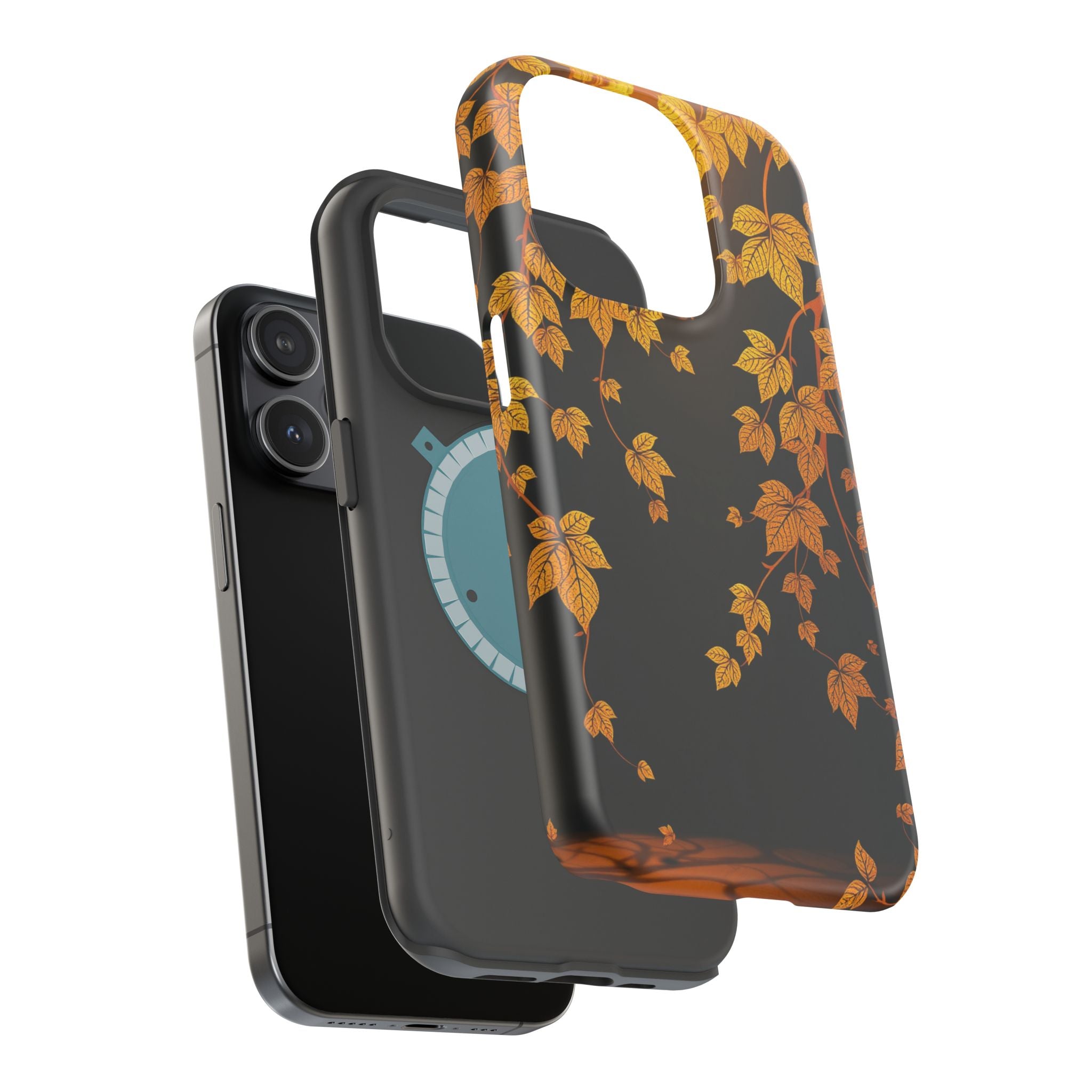 iPhone Mustard And Rust Art Nouveau Vine Slim Everyday iPhone 14 · iPhone Case