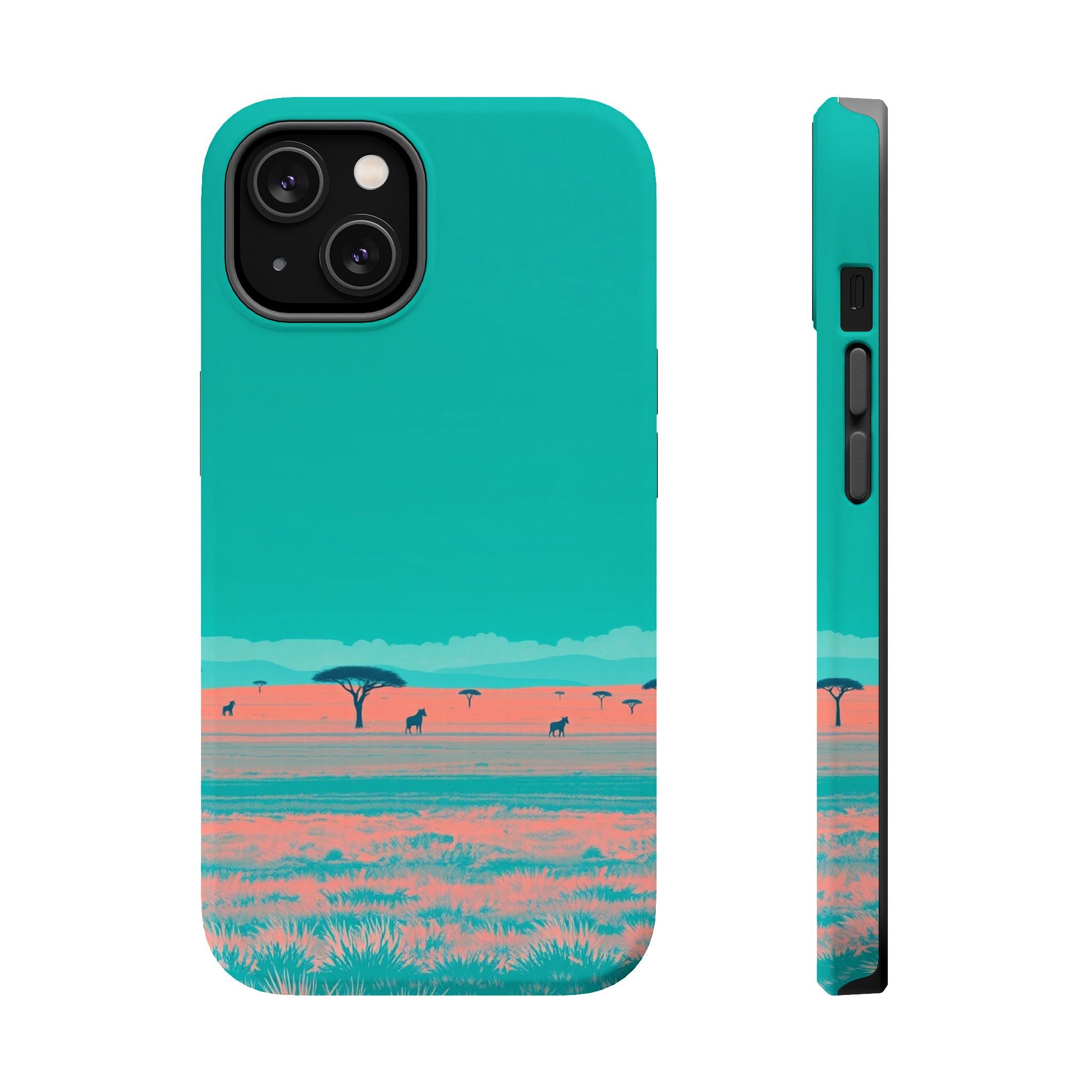 iPhone Savanna Horizon Risograph Print Slim Everyday Designer Case · iPhone Case