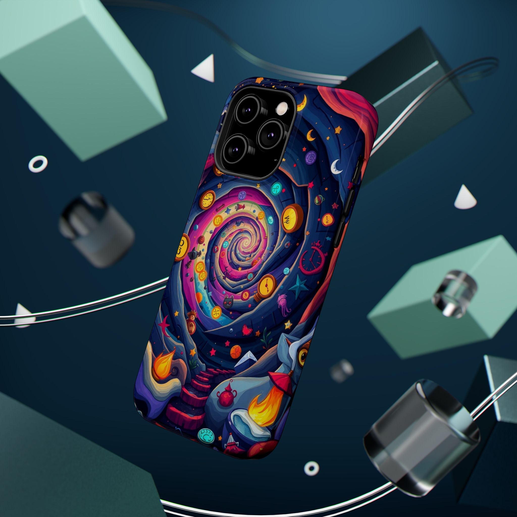 iPhone Time Portal Swirl Kids Fun iPhone Phone Case Gift Clean Minimal · iPhone