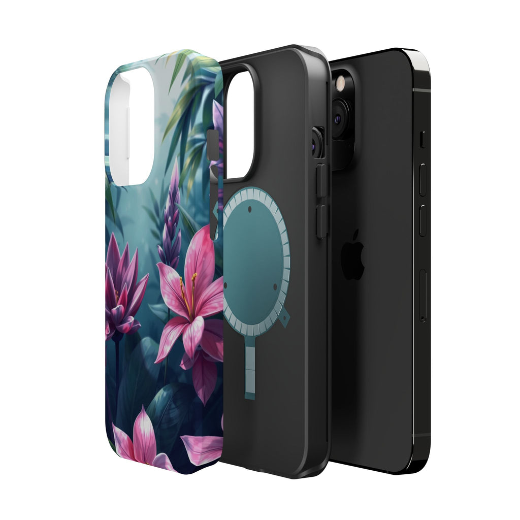 iPhone Indigo And Violet Jungle Floral Slim Everyday Designer Case · iPhone Case