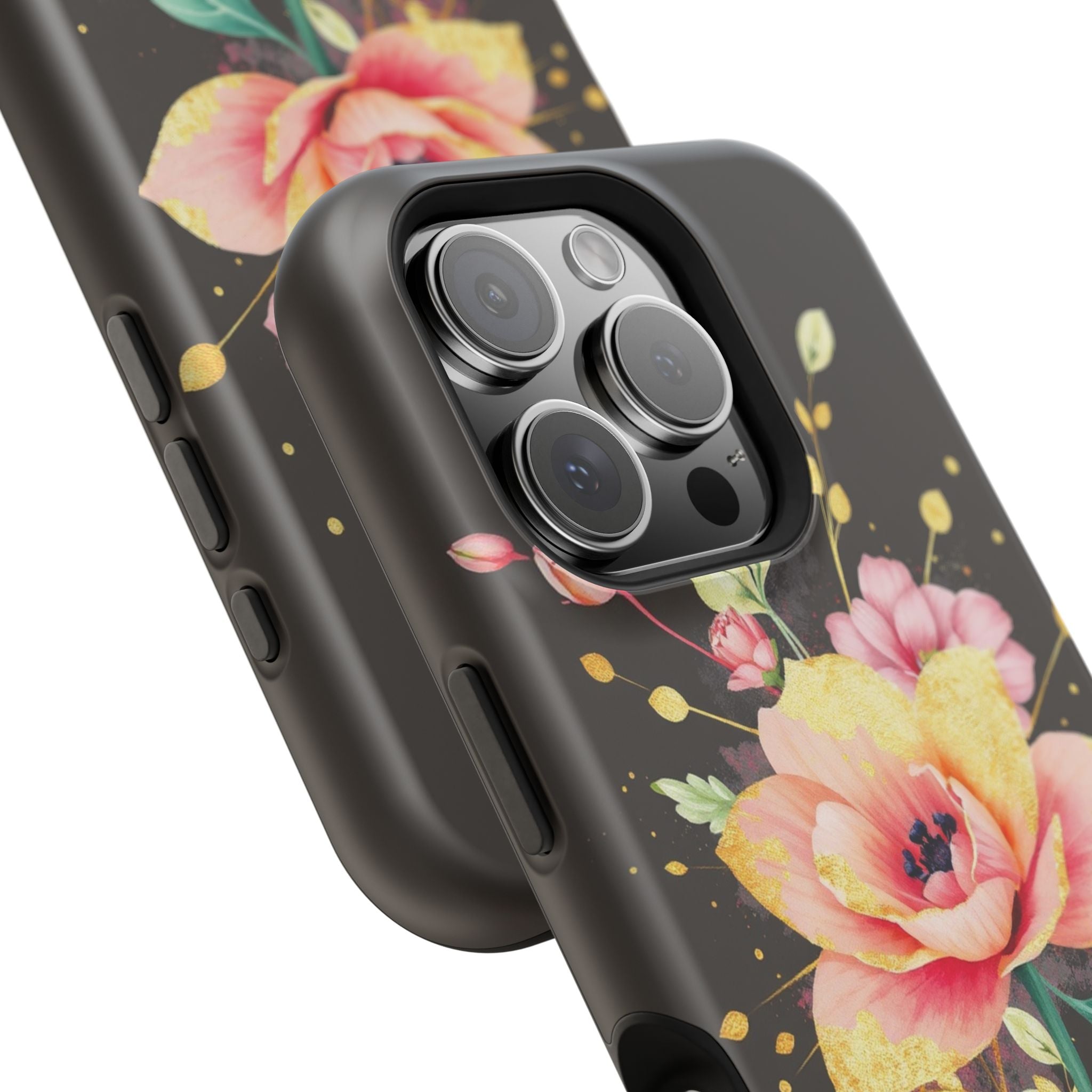 iPhone Earthy Floral Watercolor Splash Design Clean iPhone 14 Minimal · iPhone C