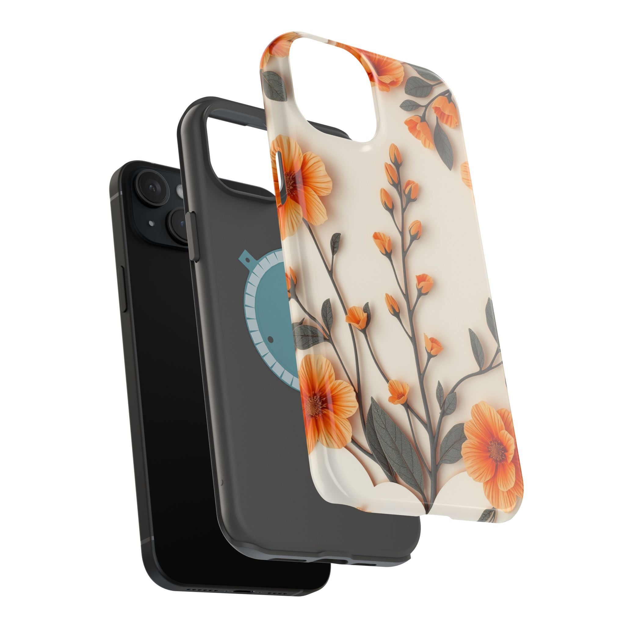 iPhone Vintage Botanical Print Paper Cut Art Slim iPhone Everyday · iPhone Case