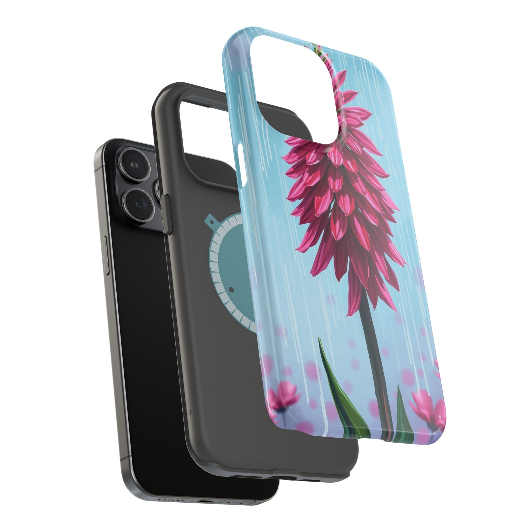 iPhone Cyan And Magenta Spring Shower Bloom Slim iPhone Everyday · iPhone Case
