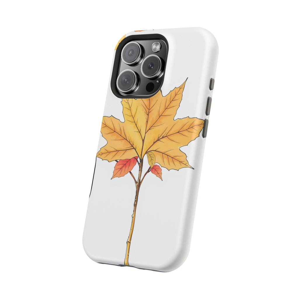 iPhone Mint And Blush Autumn Maple Bold Modern Everyday Snap Case · iPhone Case