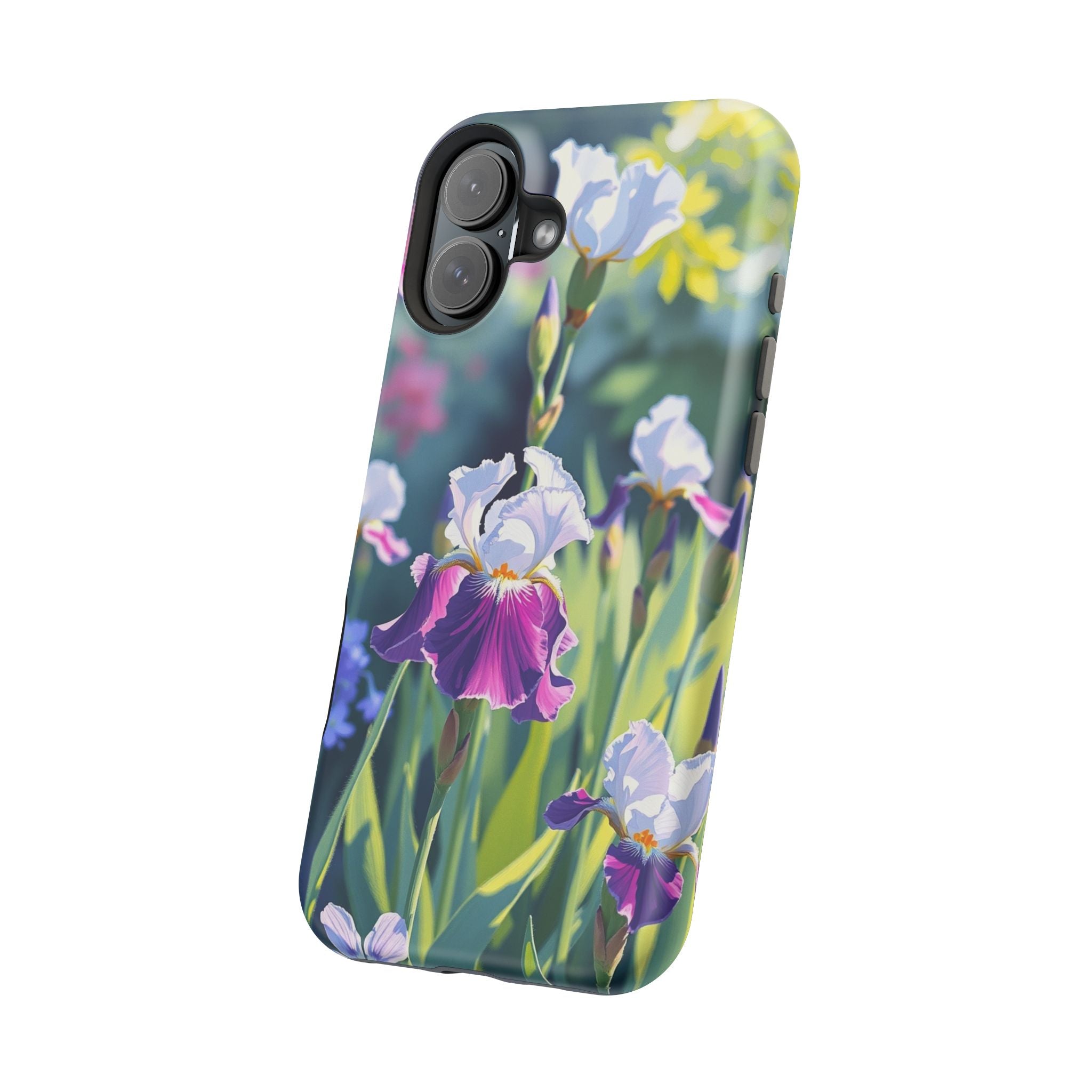iPhone Vibrant Iris Garden Design Bold Modern Everyday Snap Case · iPhone Case