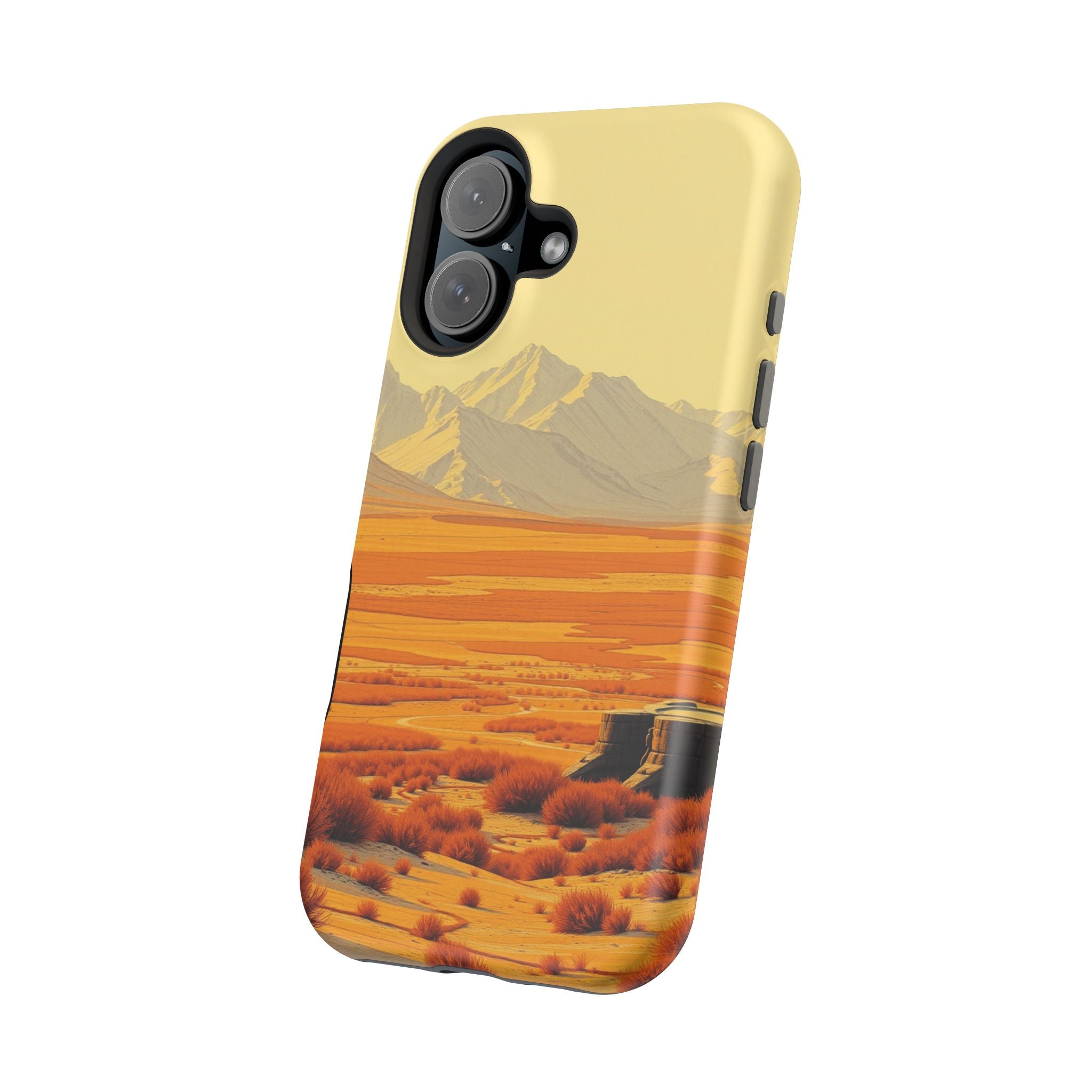 iPhone Mustard And Rust Tundra Expanse Slim Everyday Designer Case · iPhone Case