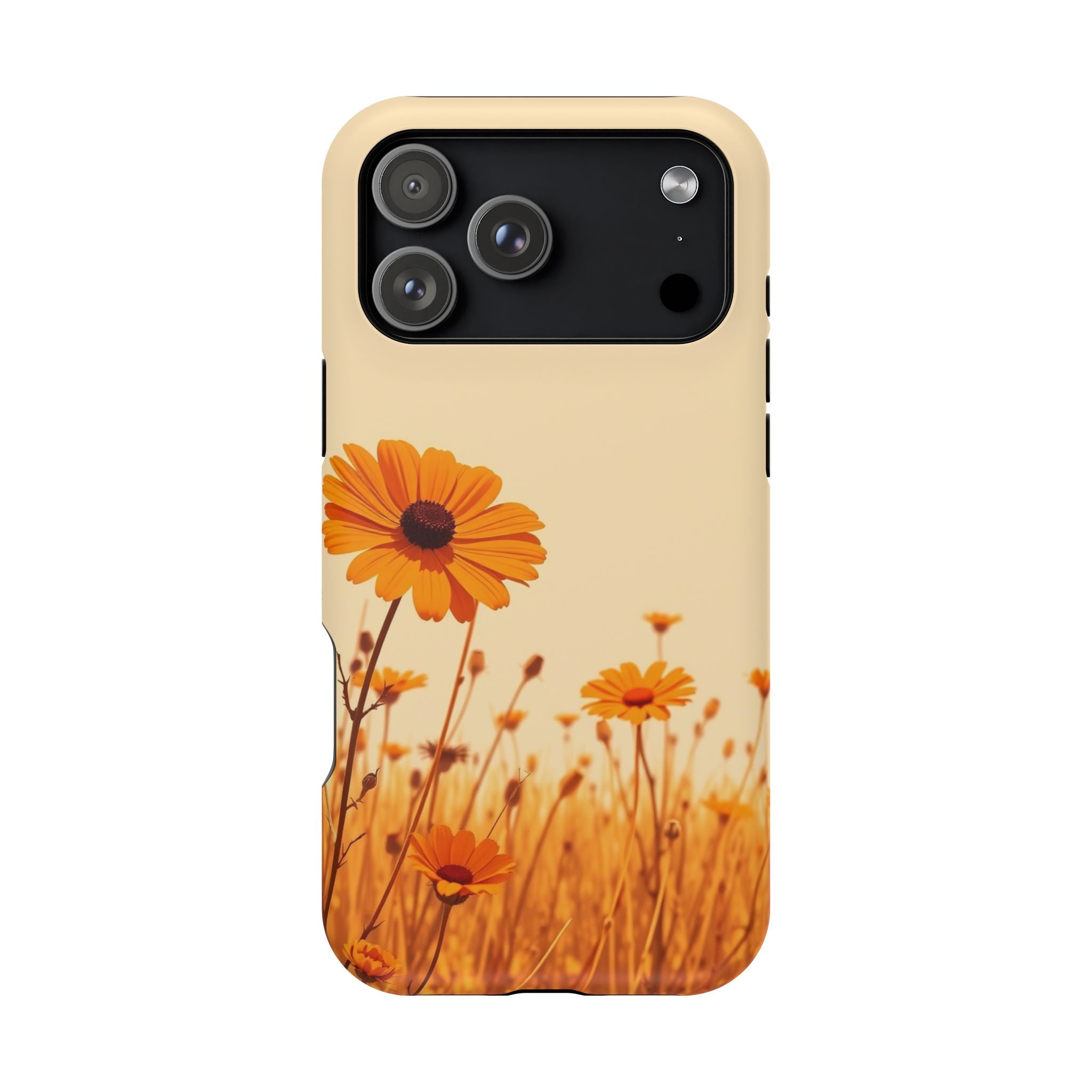 iPhone Wildflower Field Minimalist Line Art Slim Everyday Designer Case · iPhone