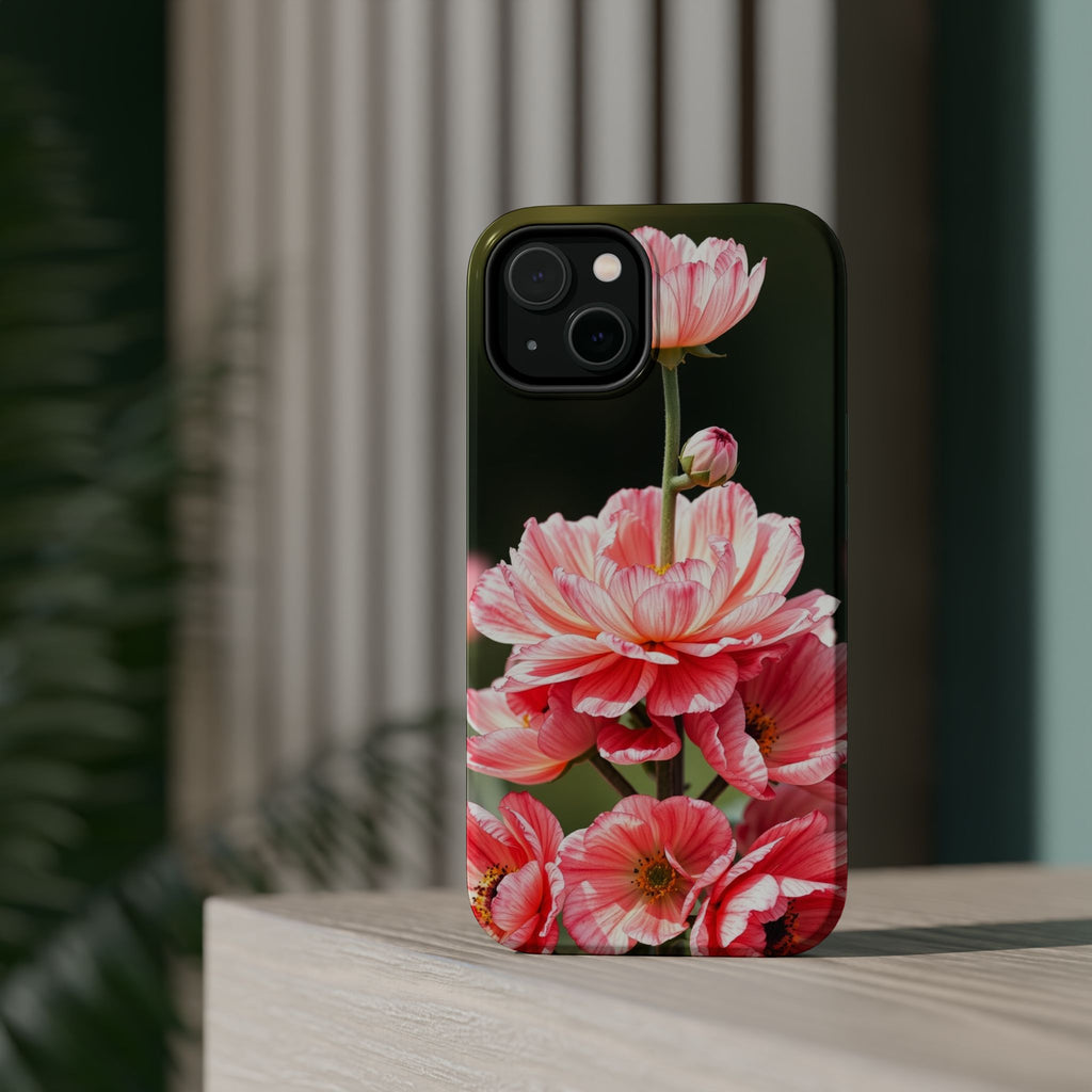 iPhone Ranunculus Stack Vibrant Watercolor Slim Snap Case · iPhone Case