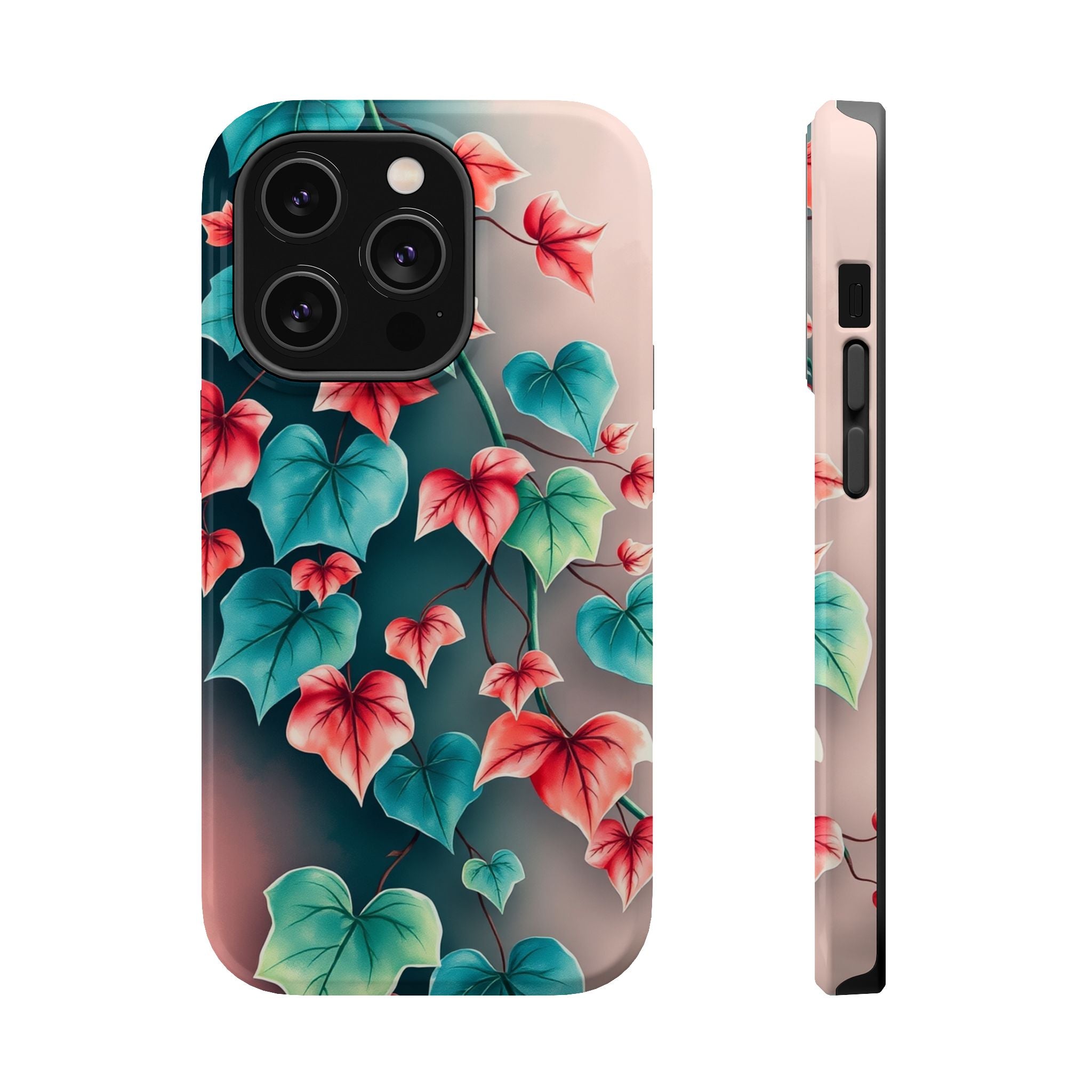 iPhone Art Nouveau Vine Teal And Coral Slim Snap Case · iPhone Case