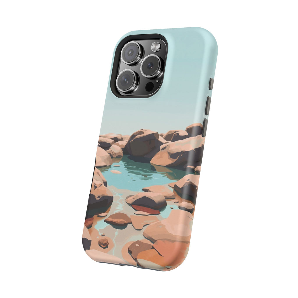 iPhone Tidal Pool Oil Painting Impressionist Slim iPhone Everyday · iPhone Case