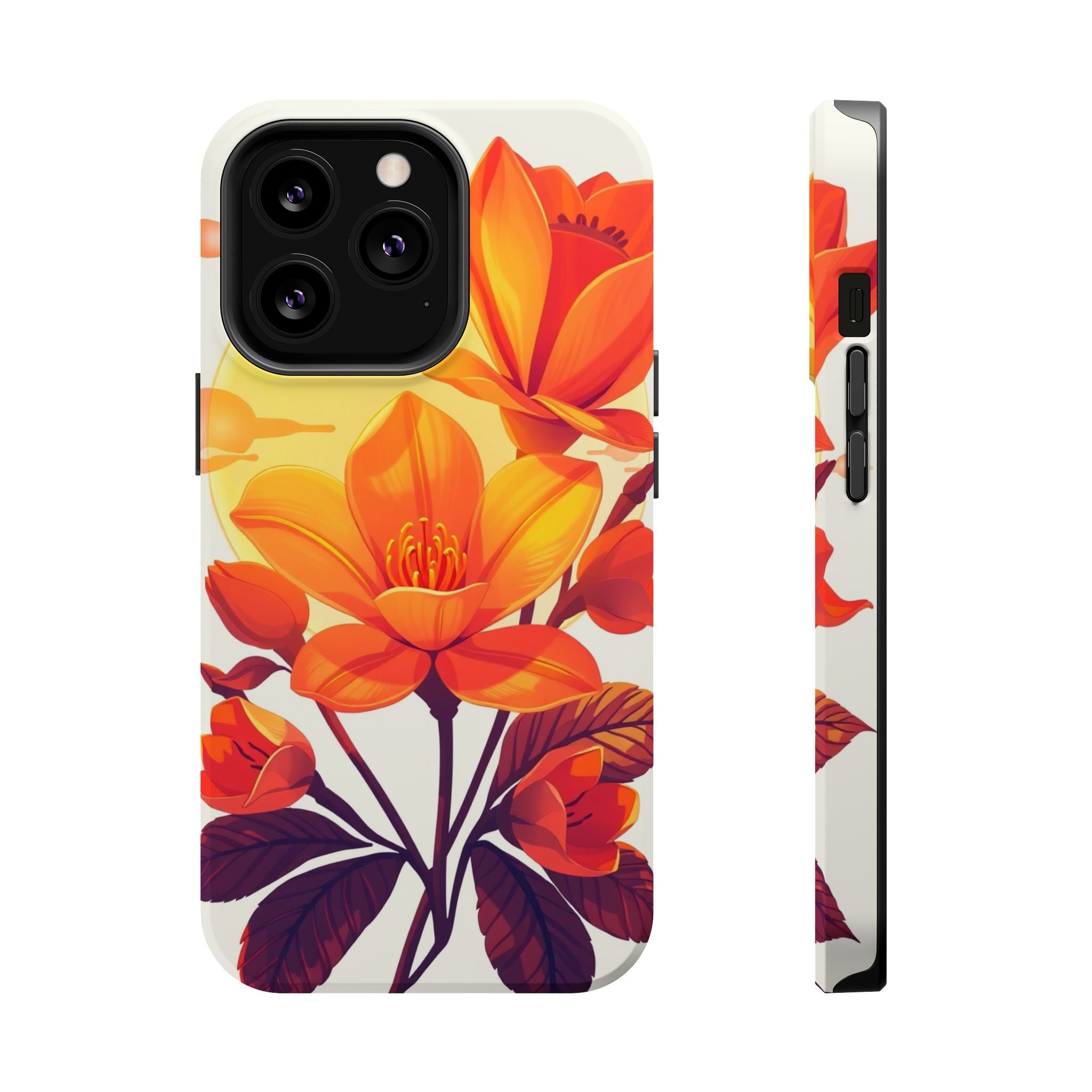 iPhone Dreamy Neon Floral Design Bold Modern Everyday Snap Case · iPhone Case