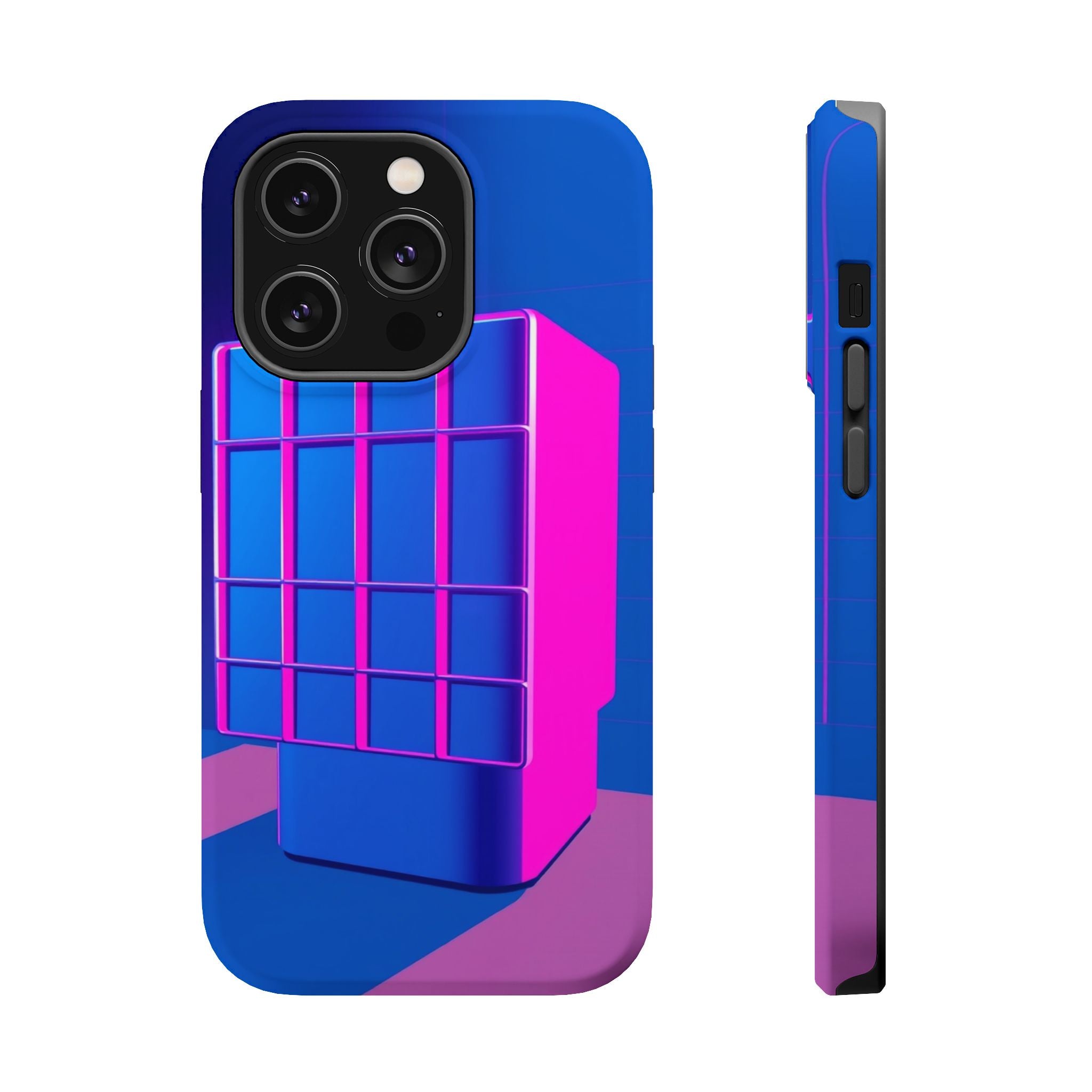 iPhone Earthy 80s Grid Synthwave Design Slim Everyday Designer Case · iPhone Cas