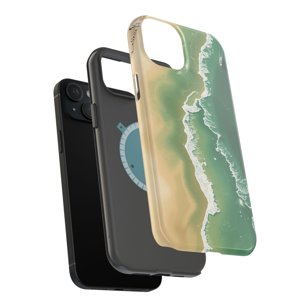 iPhone Shoreline Aerial Bold Art Bold Modern Everyday Snap Case · iPhone Case