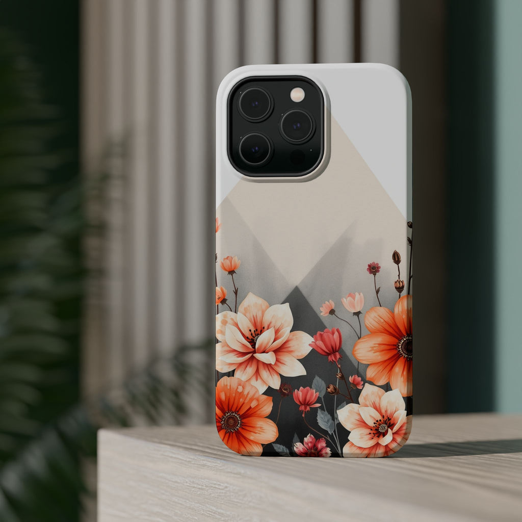 iPhone Floral Geometric Vibrant Design Slim Snap Case · iPhone Case