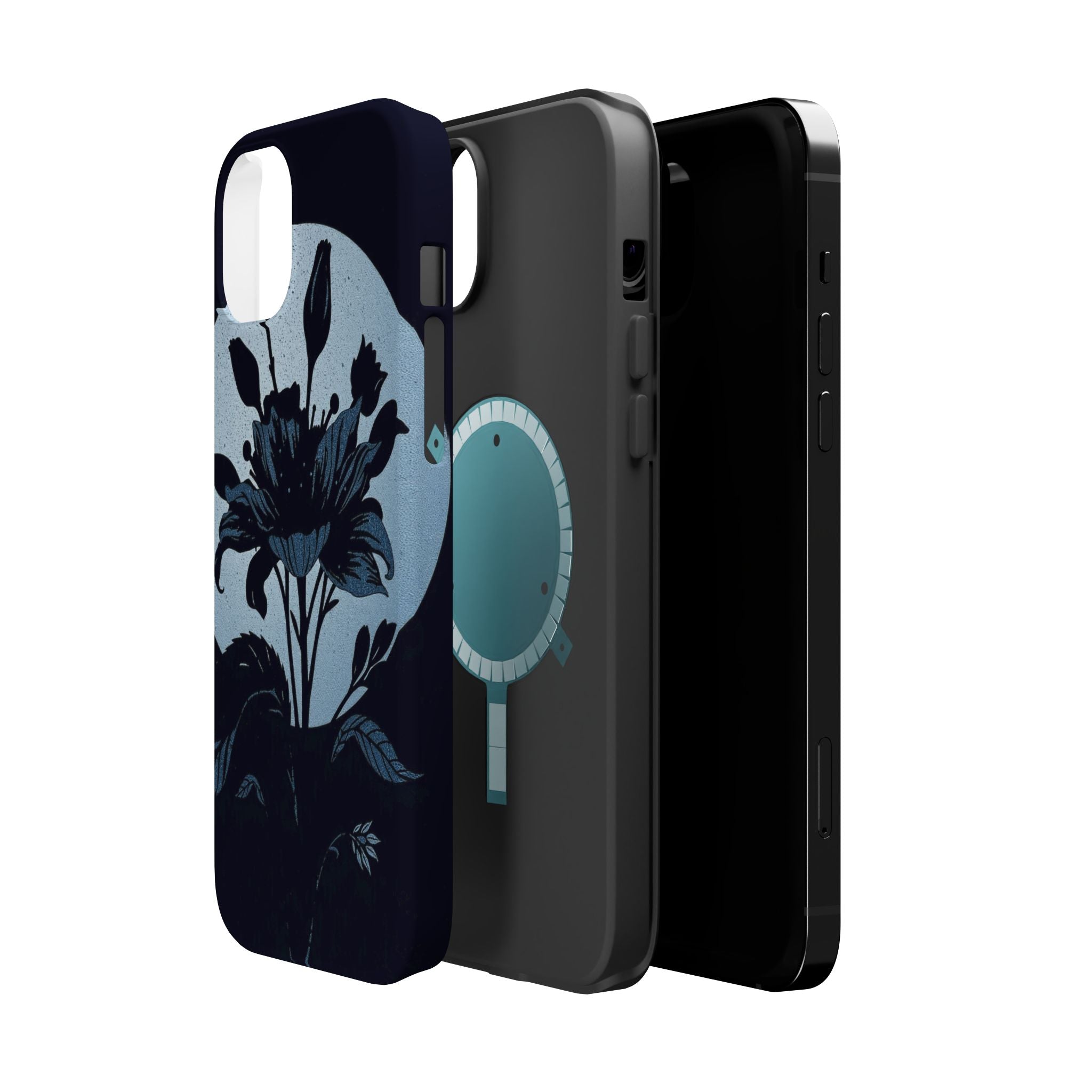 iPhone Radiant Floral Silhouette Design Slim Everyday Designer Case · iPhone Cas