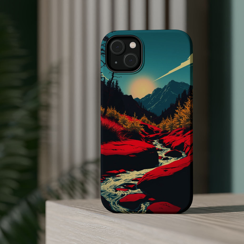 iPhone Earthy Spring Creek Design Bold Modern Everyday Snap Case · iPhone Case