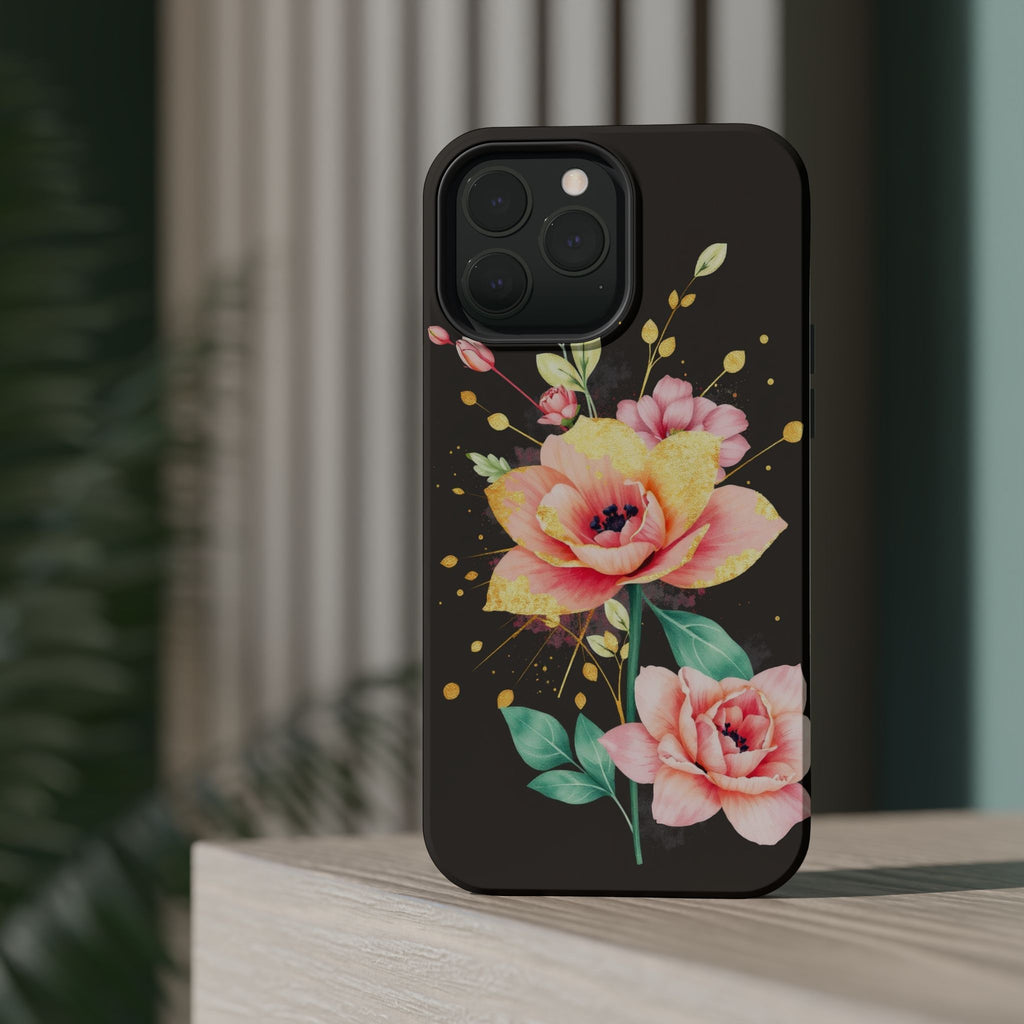 iPhone Earthy Floral Watercolor Splash Design Clean iPhone 14 Minimal · iPhone C